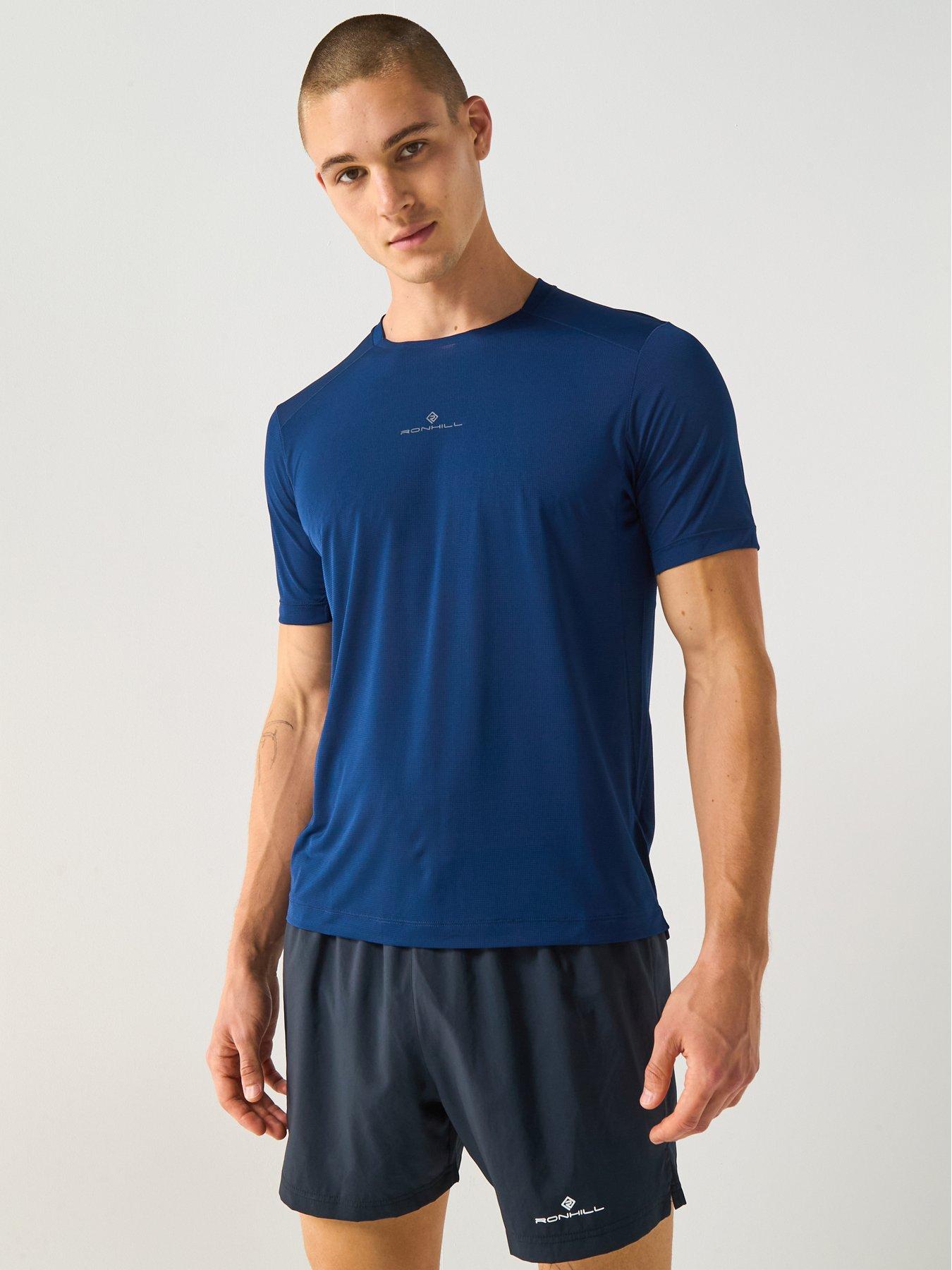 Ronhill Men's Running Tech Short Sleeve Tee - Navy