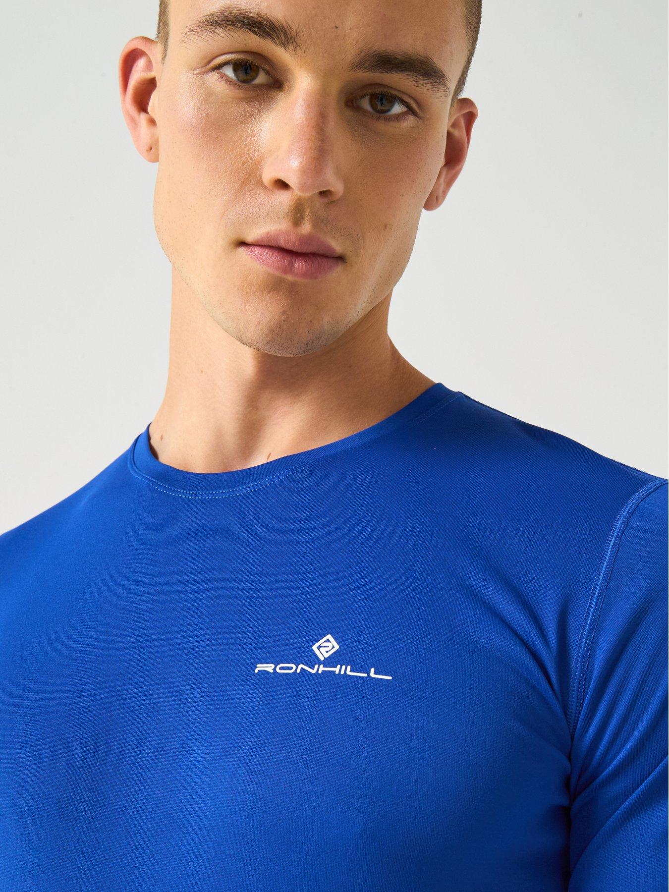 ronhill-mens-running-core-short-sleeve-tee-blueoutfit