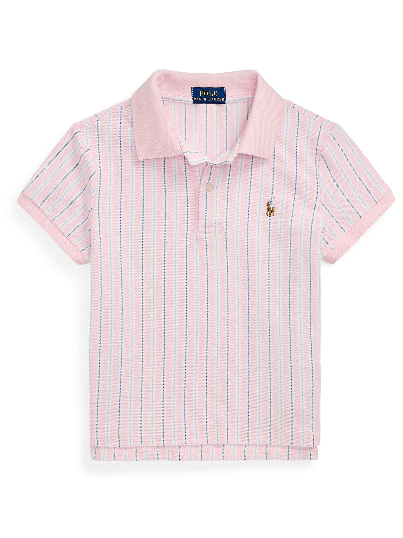 Polo Ralph Lauren Girls Stripe Shirt - Pink
