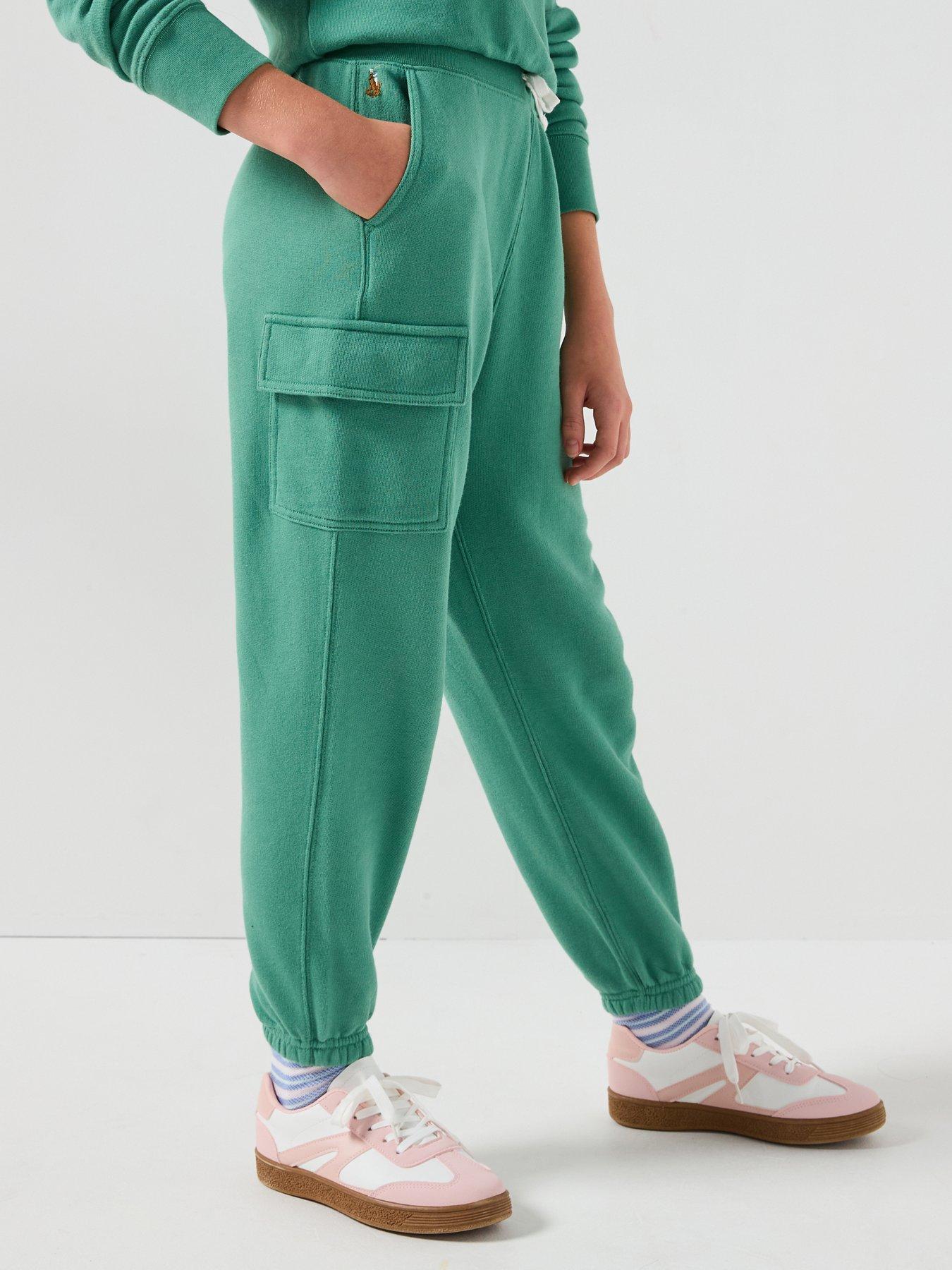 Polo Ralph Lauren Girls Cargo Jog Pants - Green