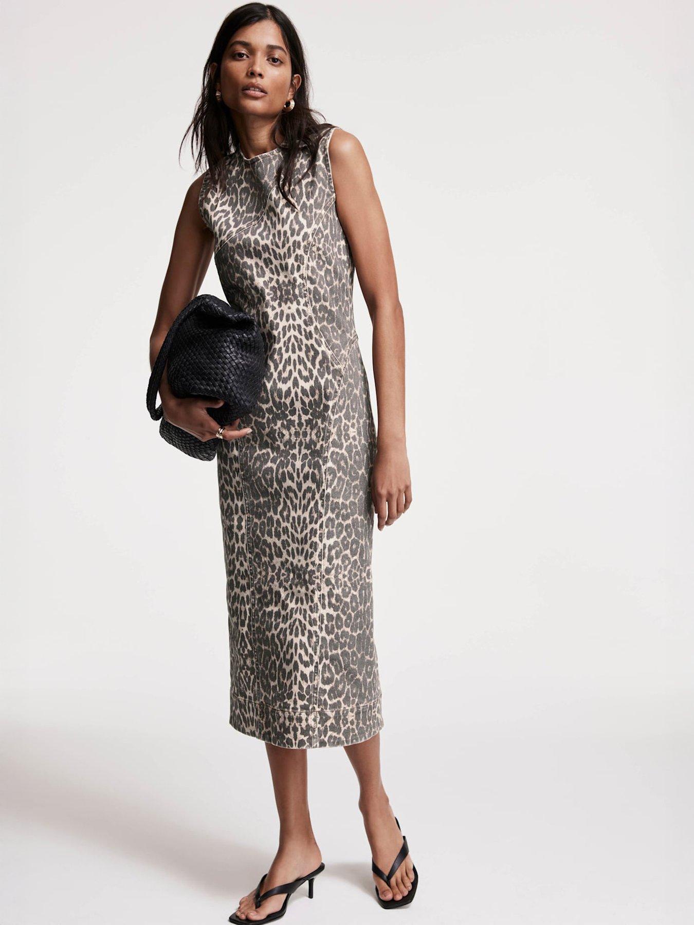 beige leopard print dress Birdie Dress – SEROYA