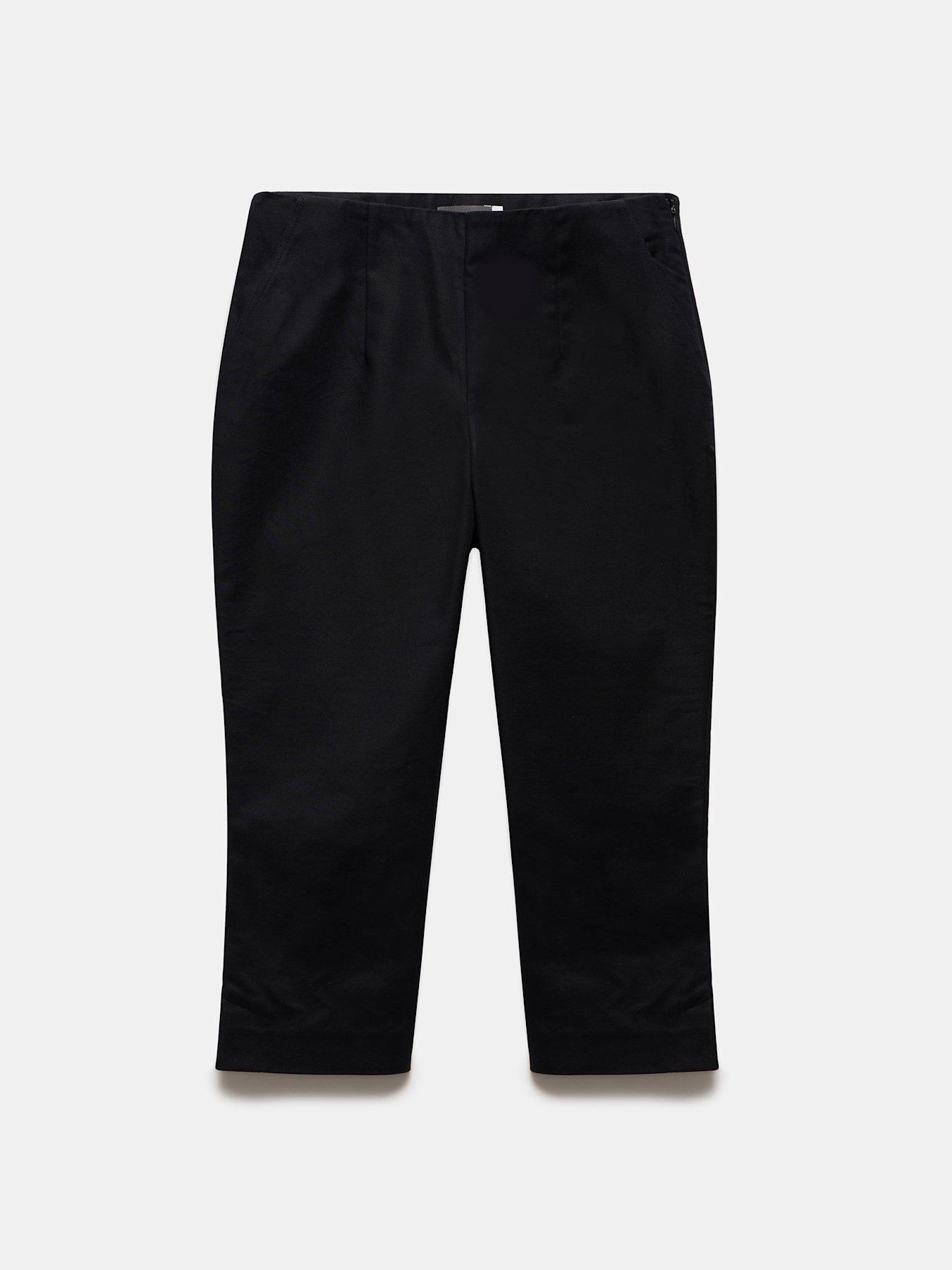 Image 5 of 6 of Mint Velvet Capri Trousers - Black