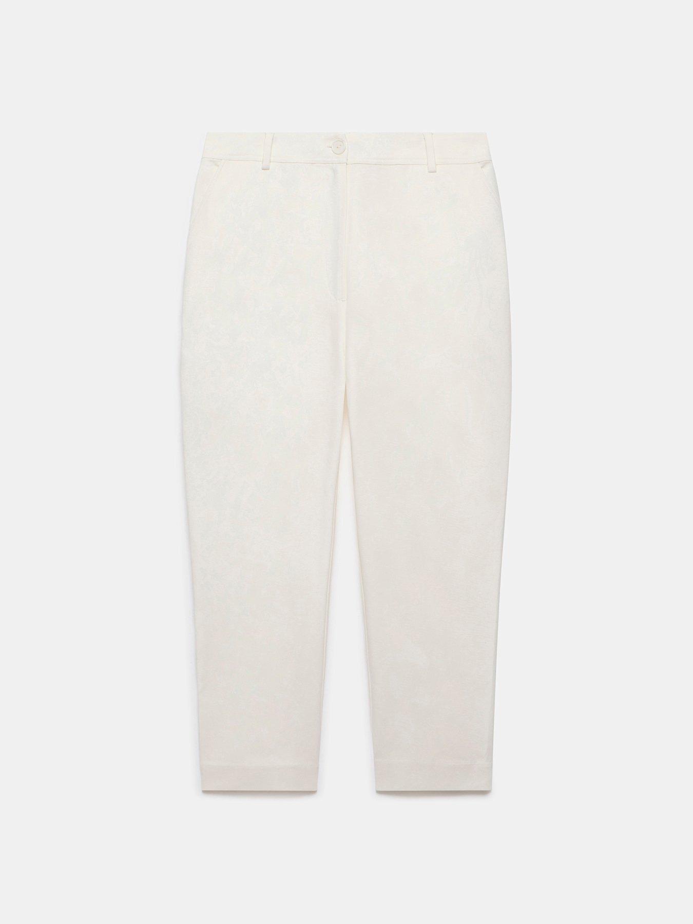 Image 5 of 6 of Mint Velvet Cream Capri Trousers - Ivory