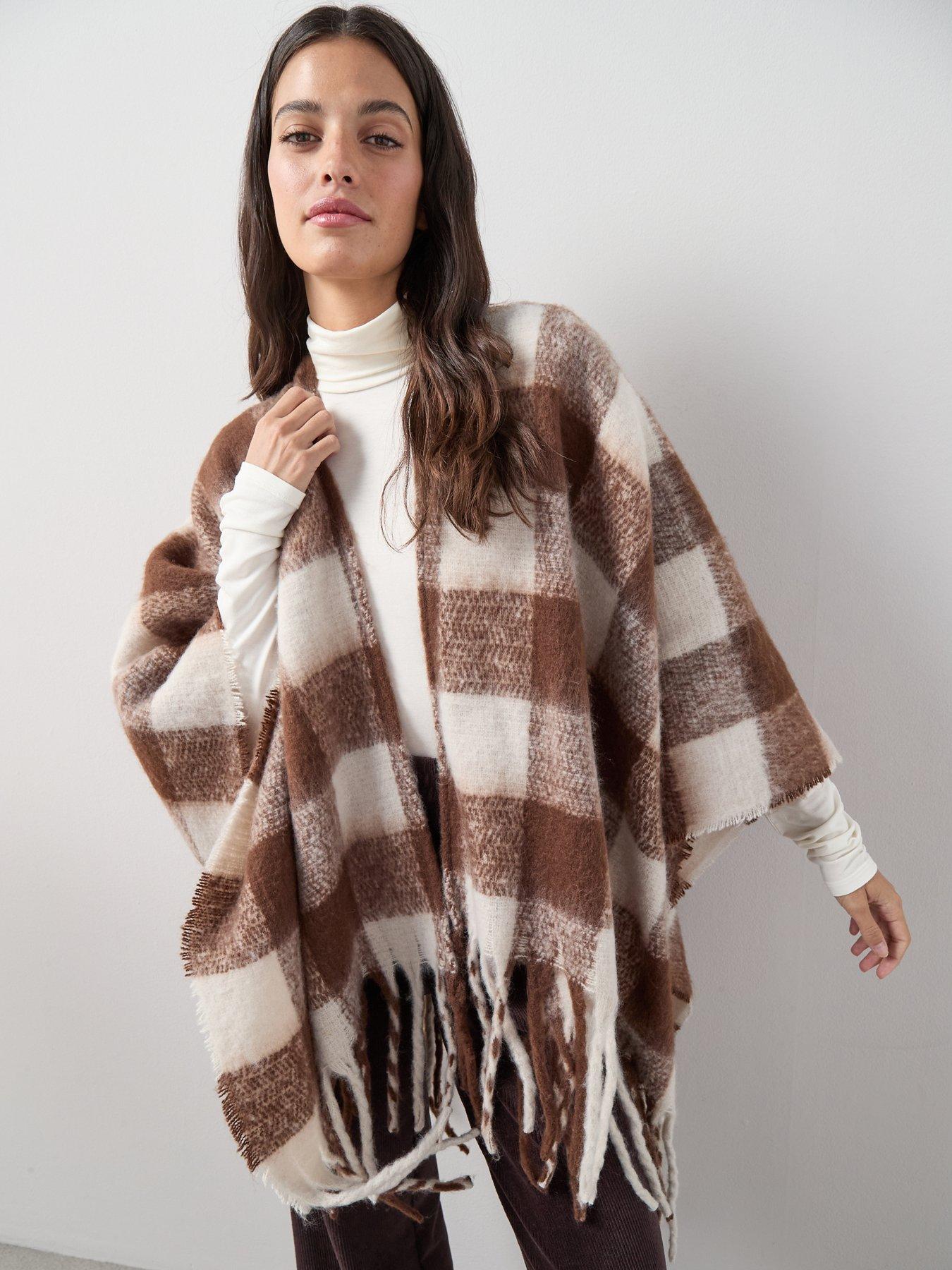 the-very-collection-brushed-check-wrap-brownoutfit