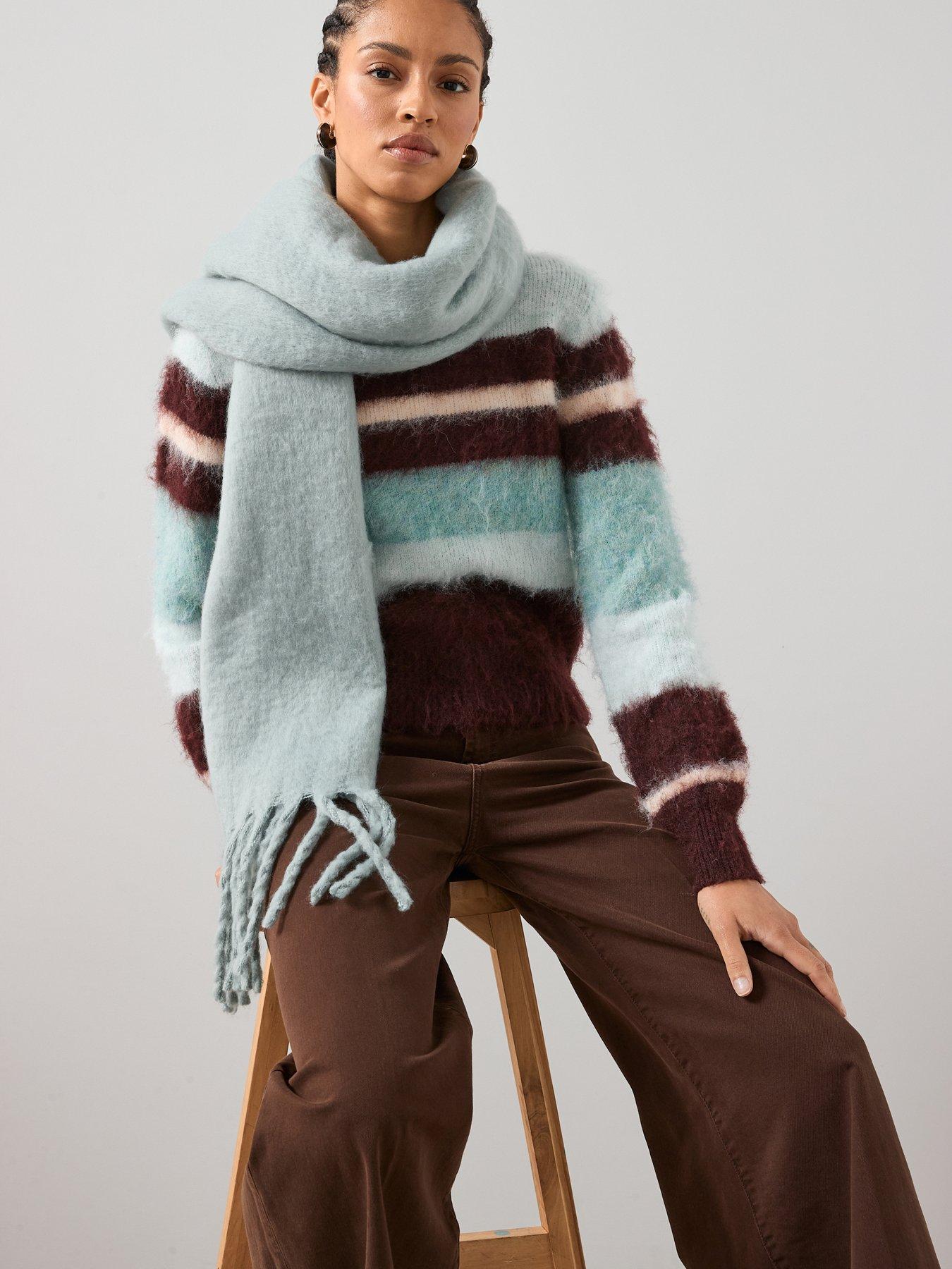 the-very-collection-brushed-tassel-scarf-blue