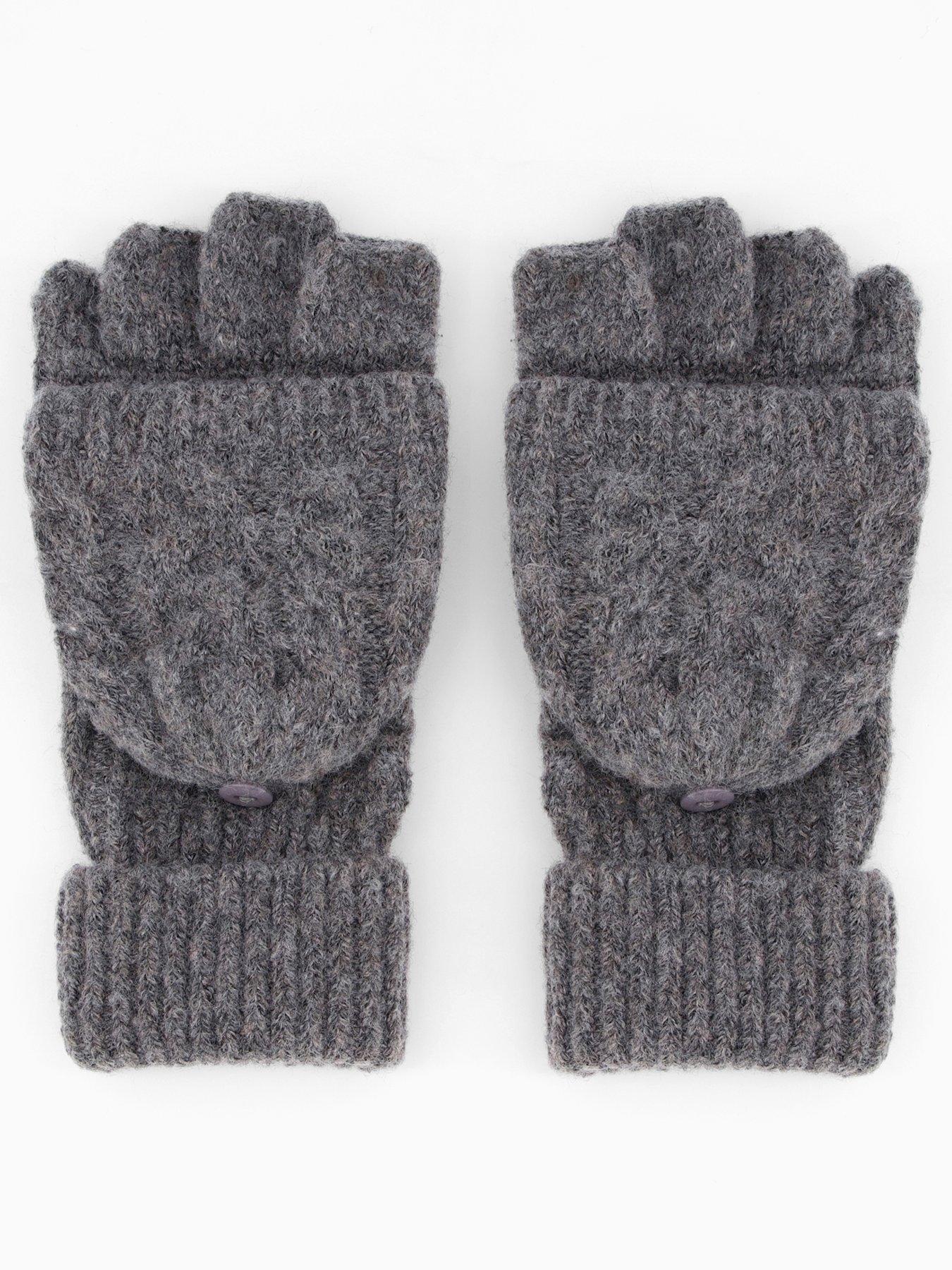 the-very-collection-cable-knit-mittens-greystillFront