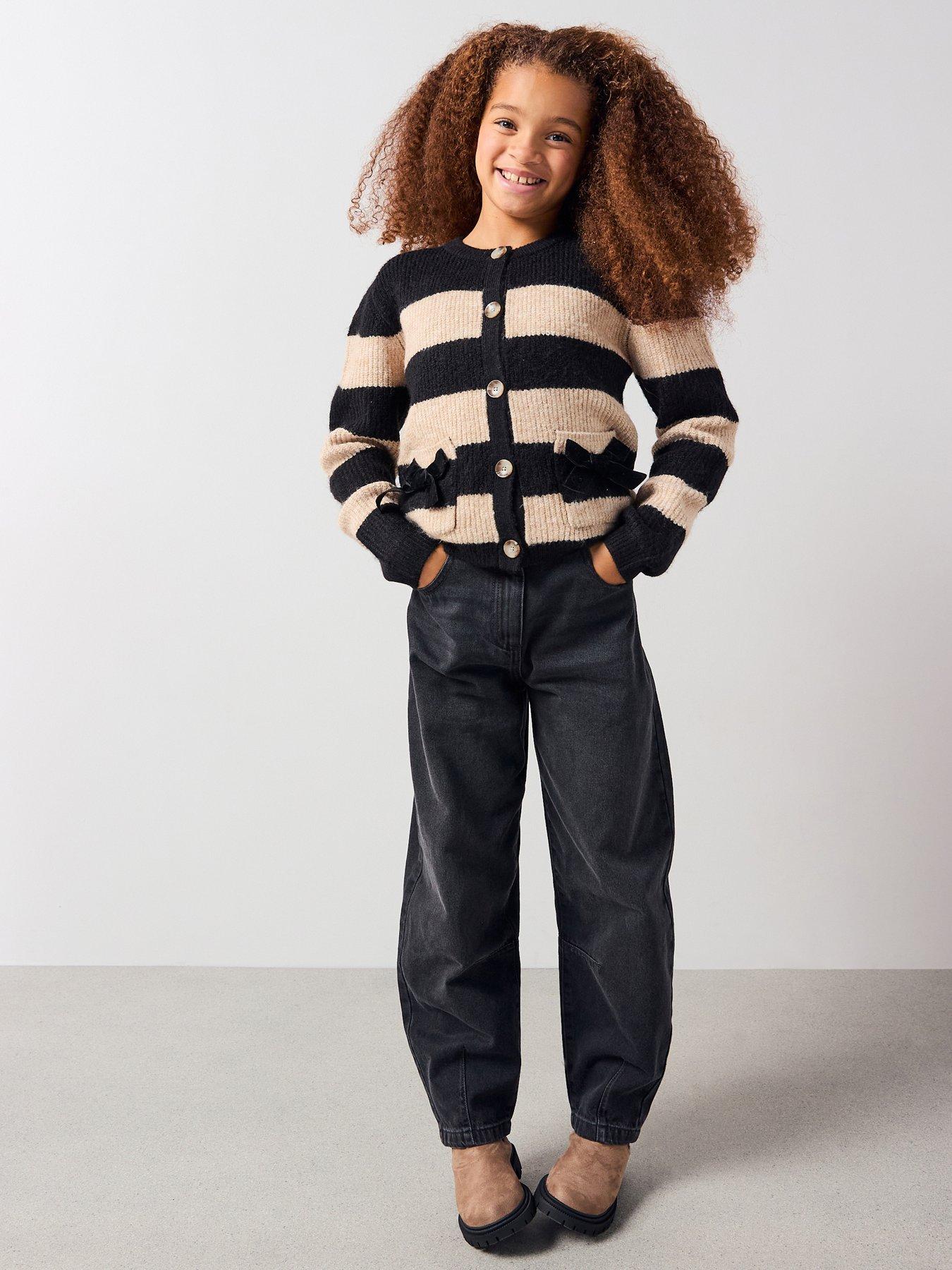 v-by-very-girls-button-up-cardigan-stripe-blackoutfit