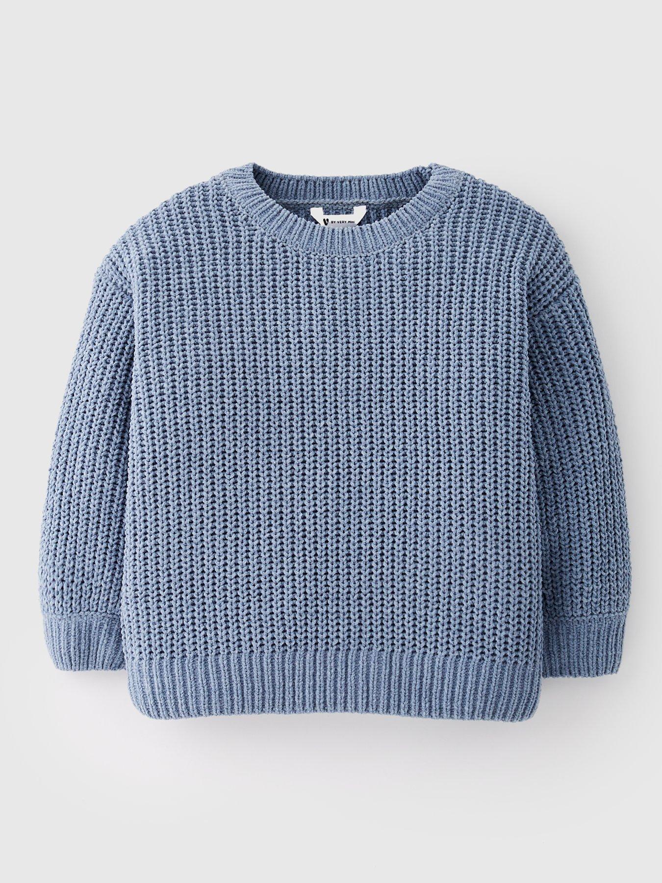 mini-v-by-very-girls-chenille-jumper-blue