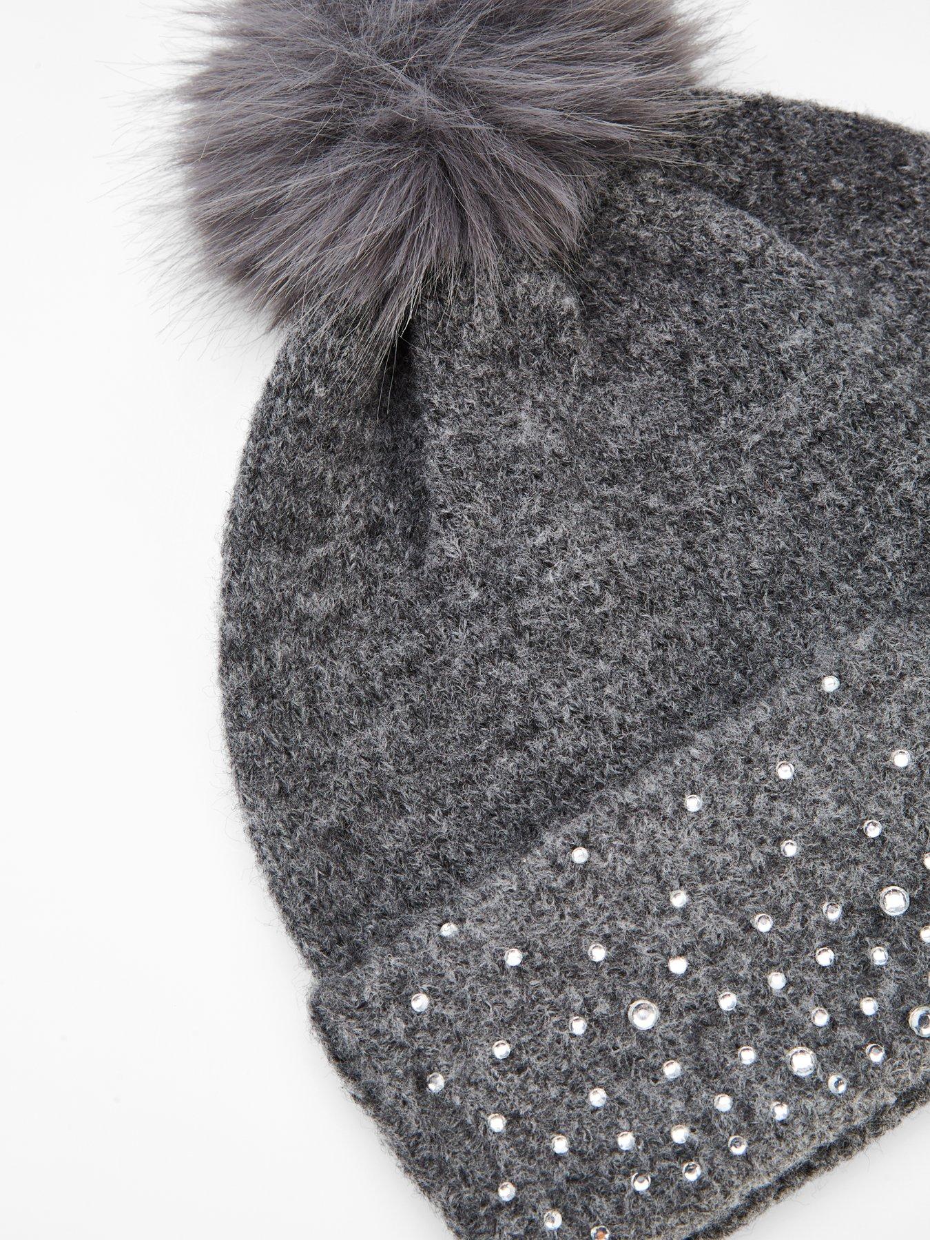 Image 5 of 5 of The Very Collection Heat Fix Hat Glove And Scarf Set - Grey