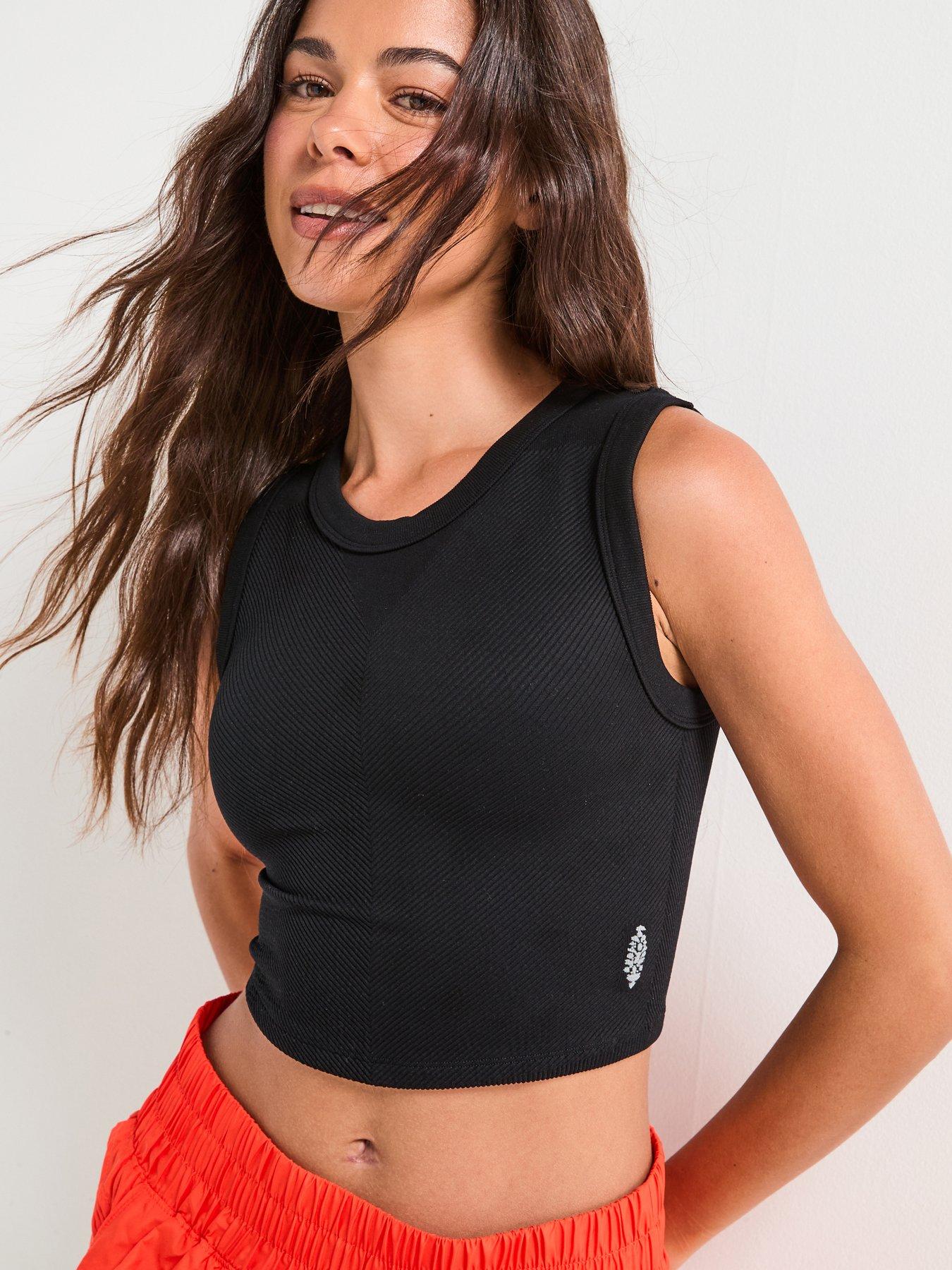 FP Movement Womens Training Free Throw Muscle Tank - Black