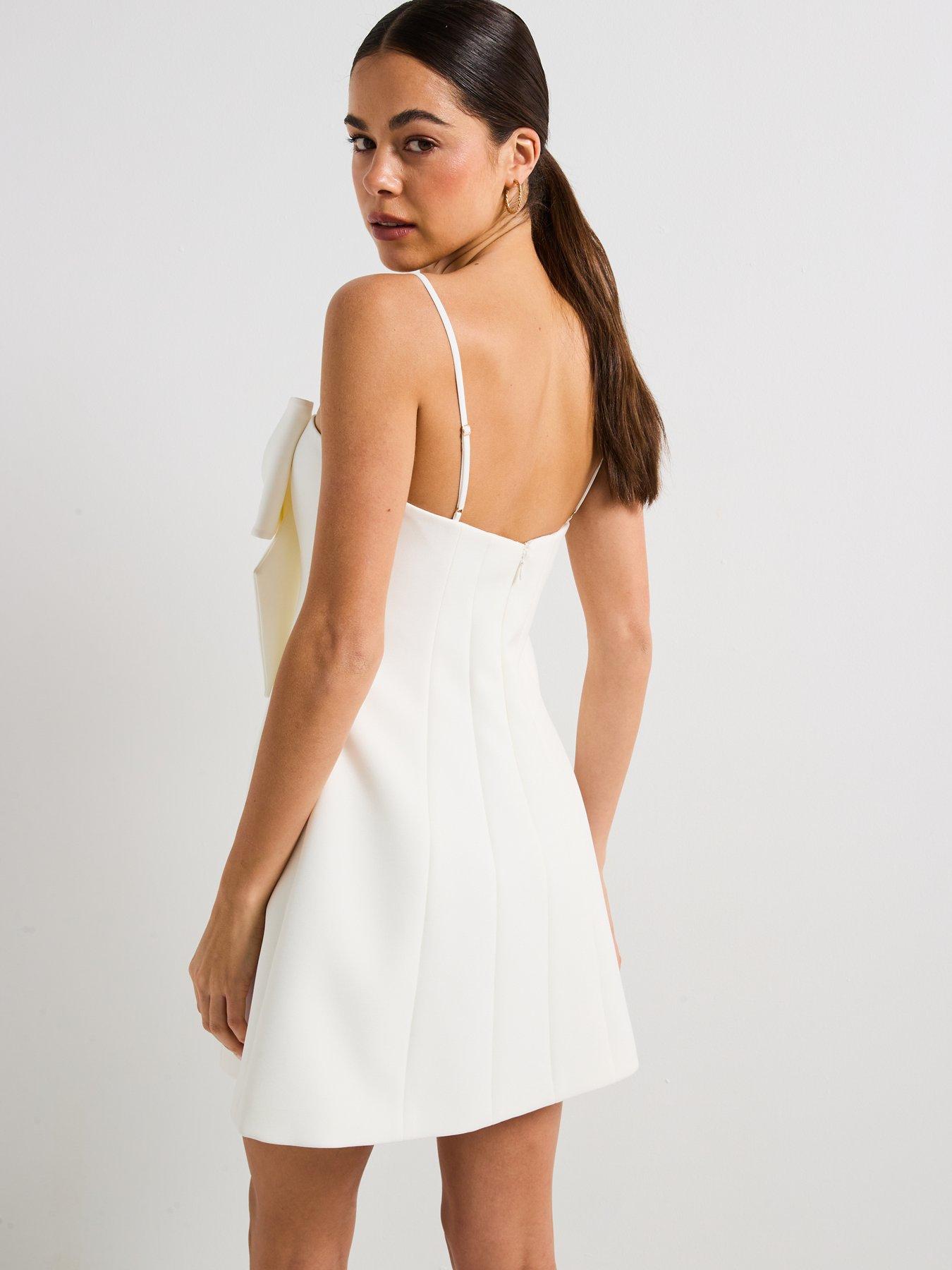 Image 2 of 5 of Forever New Hayley Bow Front Mini - White