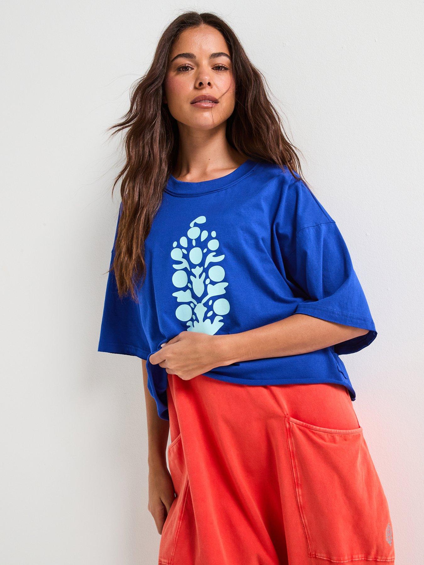 FP Movement Womens Training Inspire Tee Logo Iss - Blue