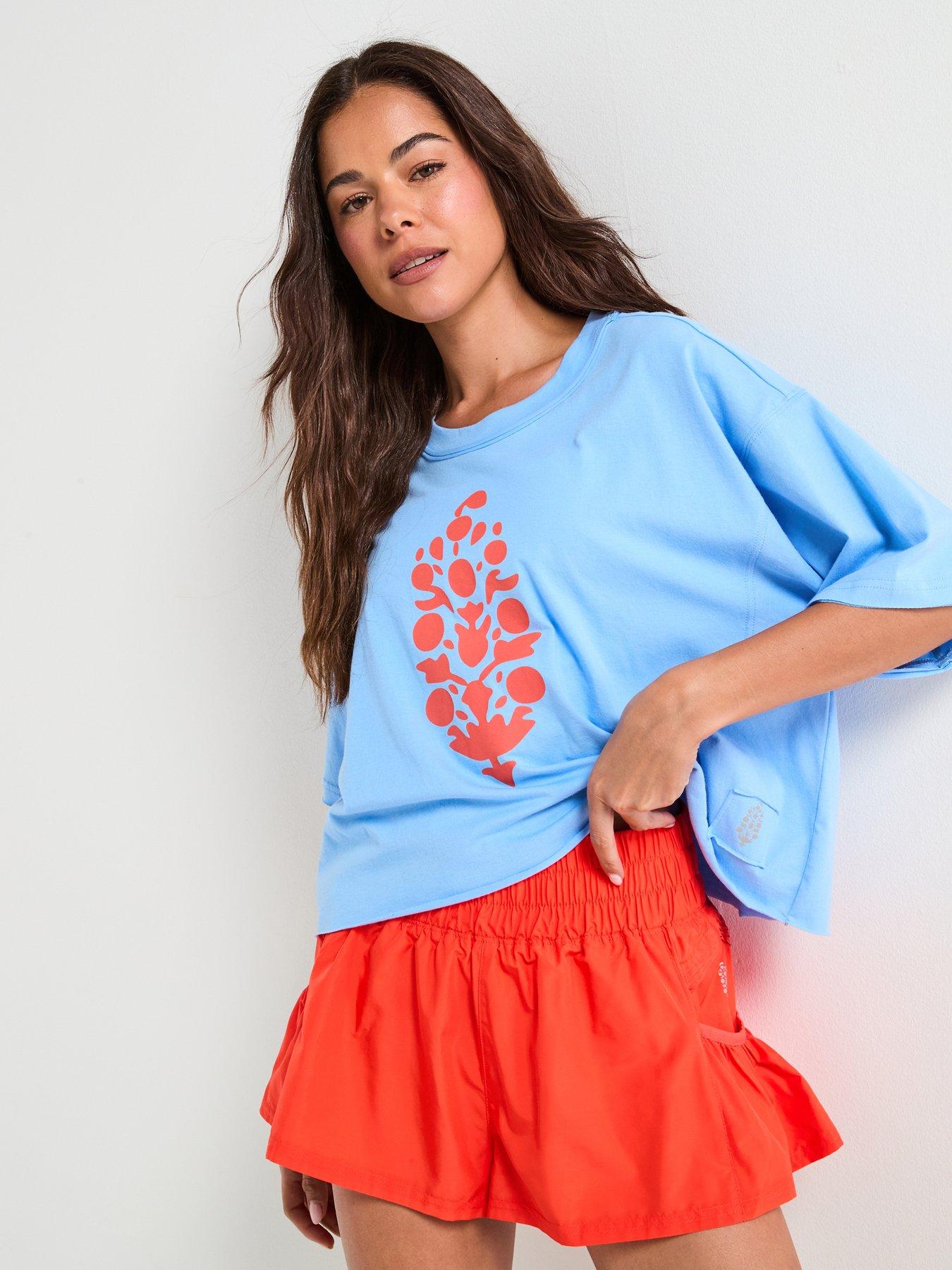 FP Movement Womens Training Inspire Tee Logo Iss - Blue