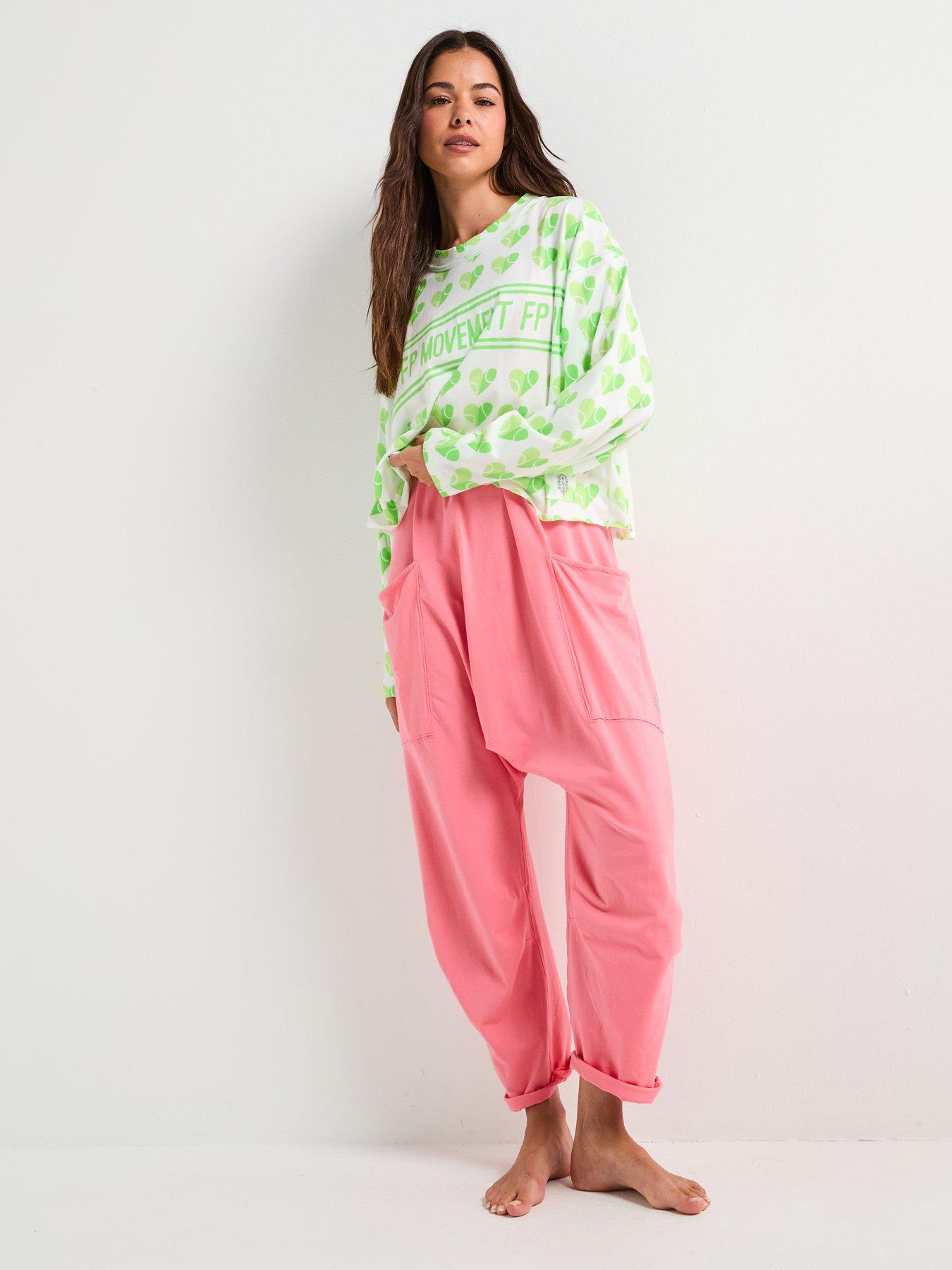 Image 3 of 4 of FP Movement Womens Training Inspire Layer Logo Iss - White/Green