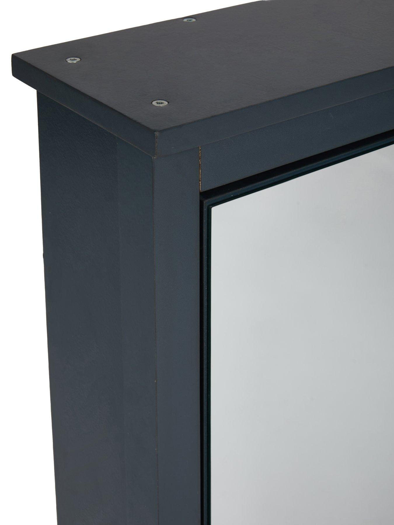 Image 5 of 7 of Very Home Bramford Mirrored Bathroom Wall Cabinet - Navy