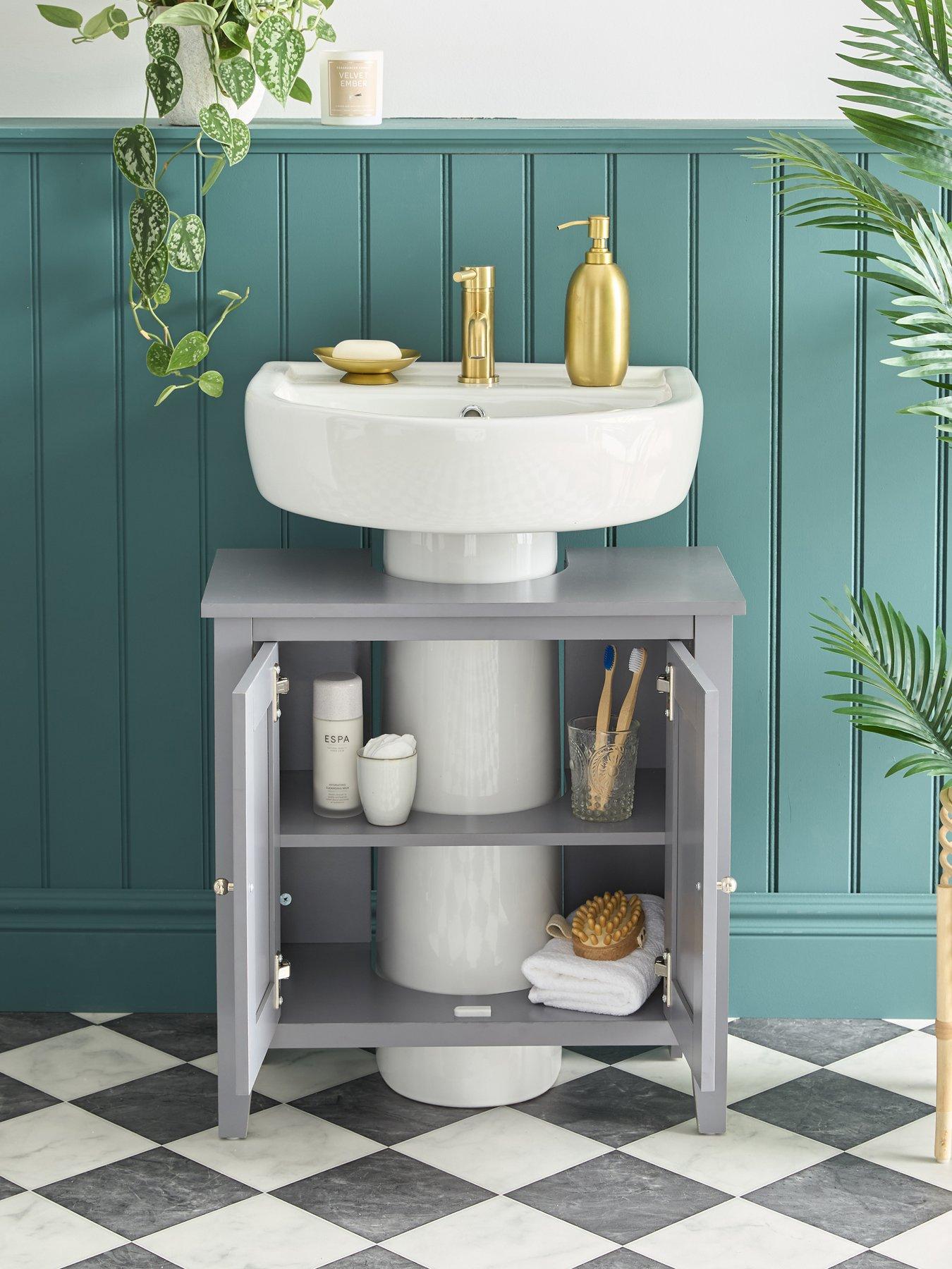 Image 7 of 7 of The Very Collection Corrie Under Sink Cabinet - Grey&nbsp;- FSC&reg; Certified