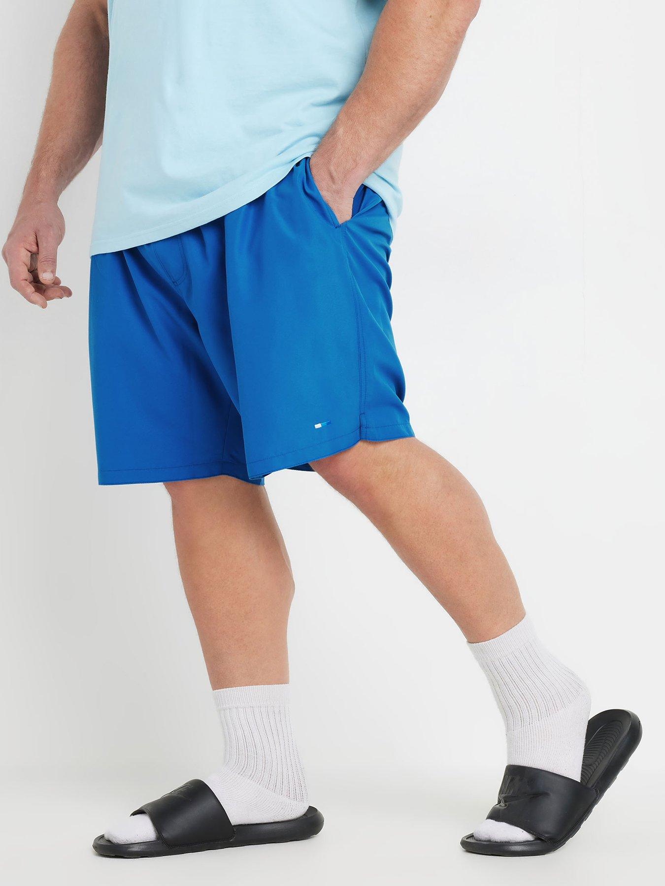 Image 1 of 4 of BadRhino Plain Swim Shorts - Blue