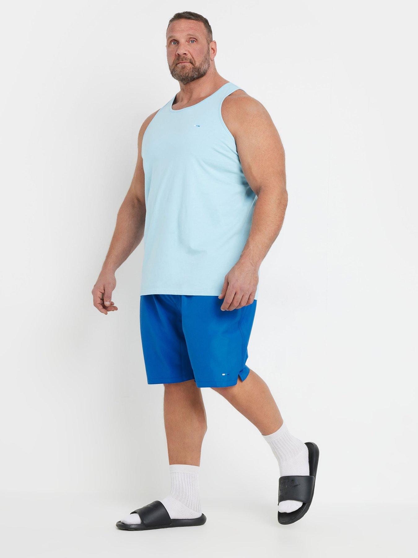 Image 4 of 4 of BadRhino Plain Swim Shorts - Blue
