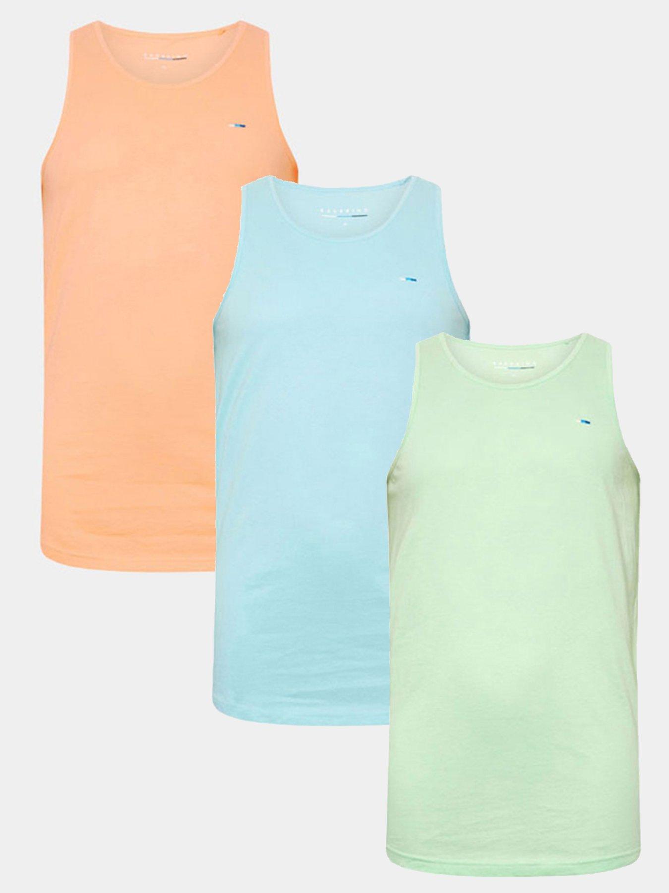 Image 1 of 5 of BadRhino 3 Pack Vest Tops - White