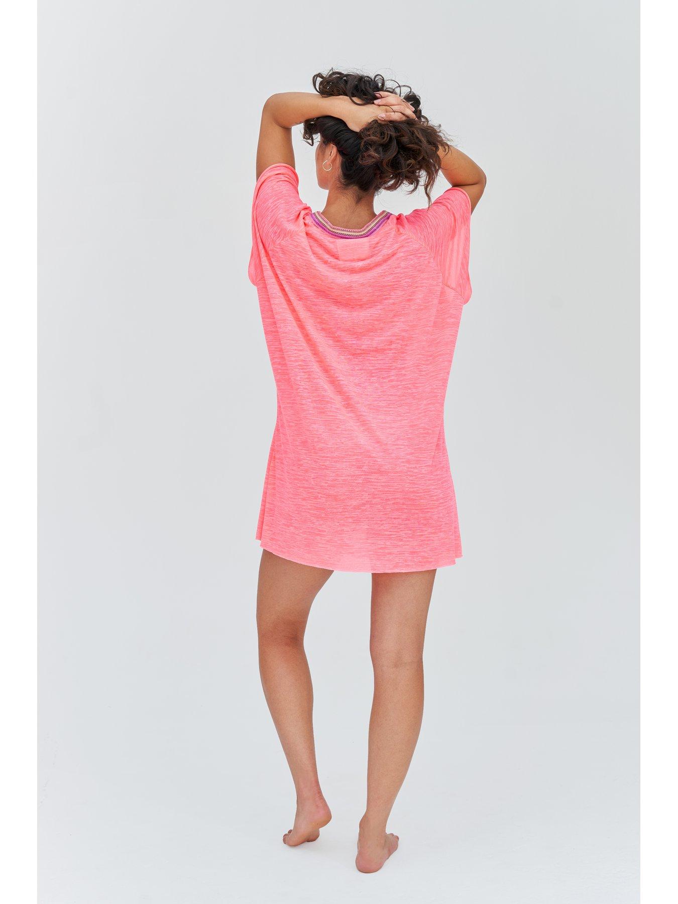Image 2 of 2 of PITUSA Mini Abaya Lightweight Beach Dress - Pink