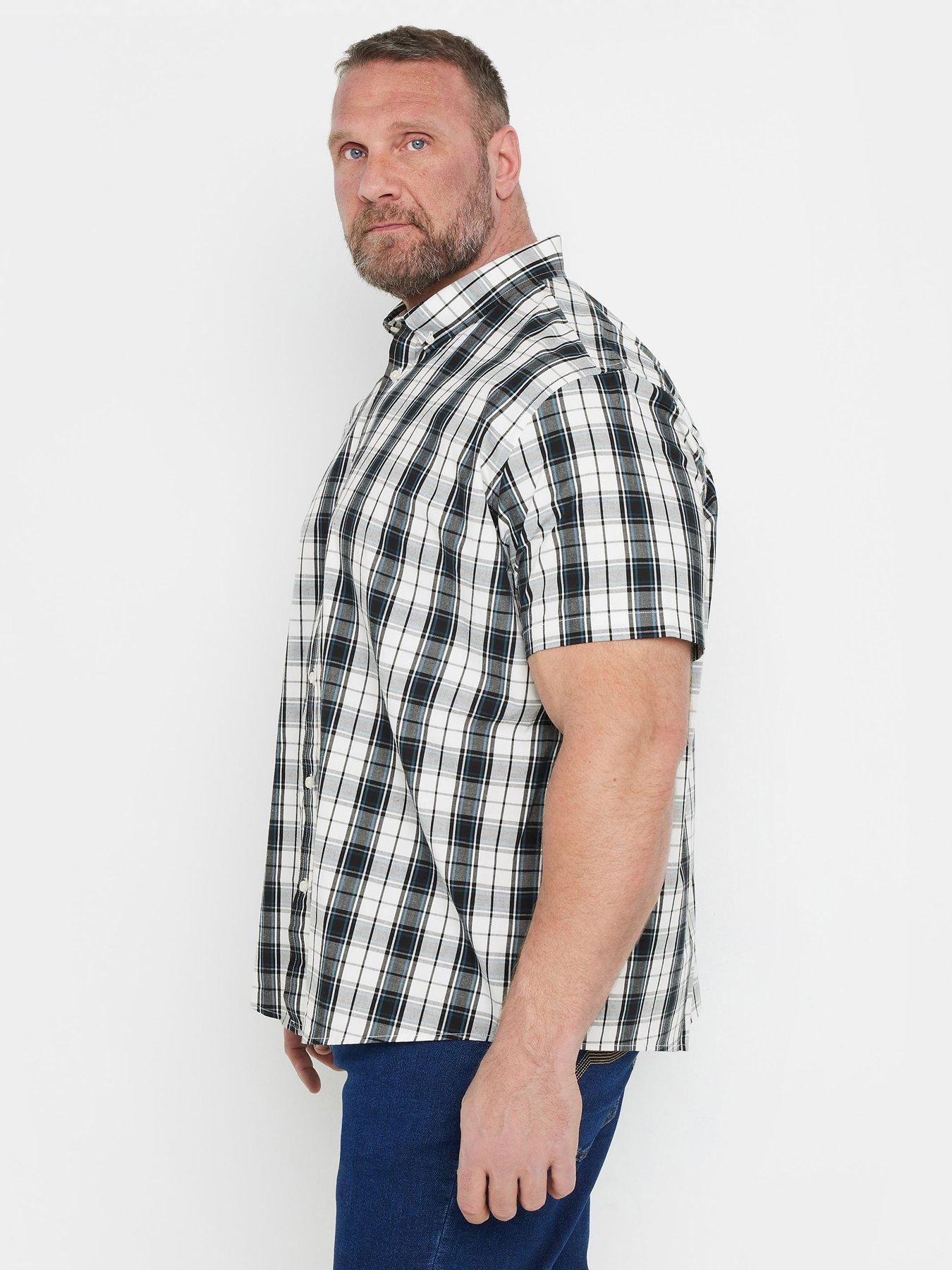 Image 4 of 4 of BadRhino Check Short Sleeve Shirt - Black