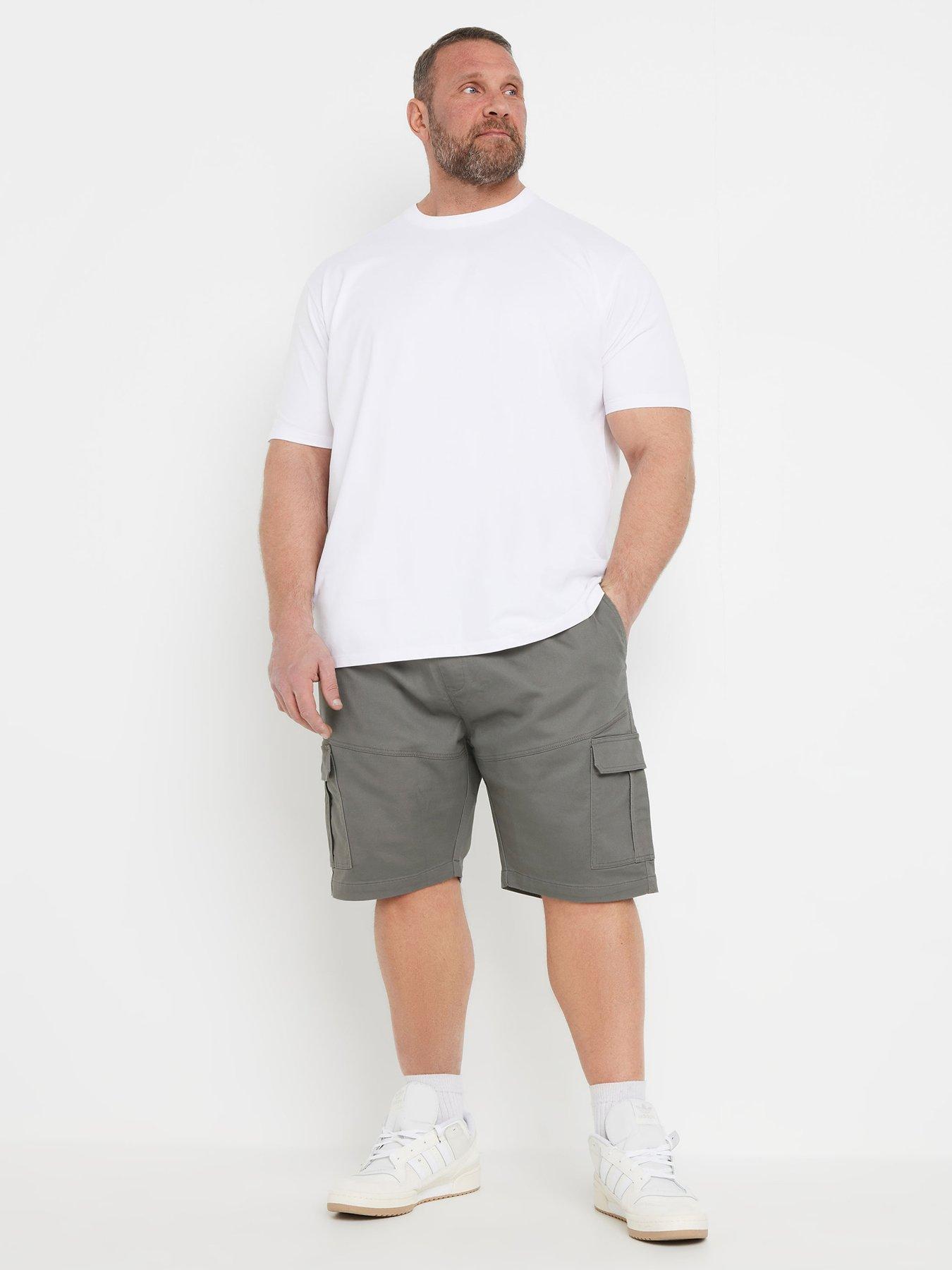 badrhino-elasticated-waist-cargo-shorts-greyback