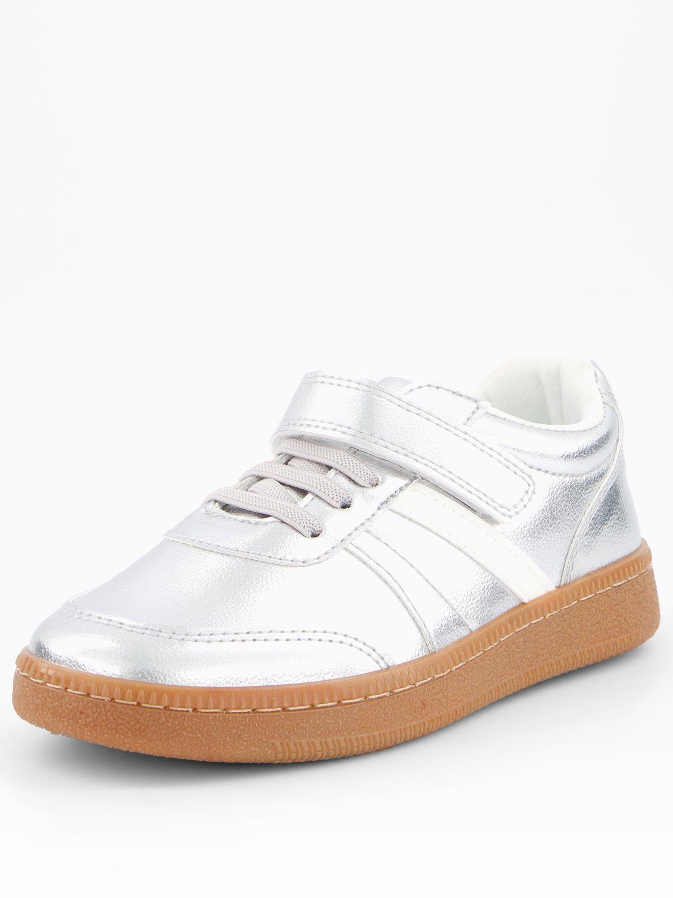 Image 2 of 7 of The Very Collection Girls Retro Trainer - Silver