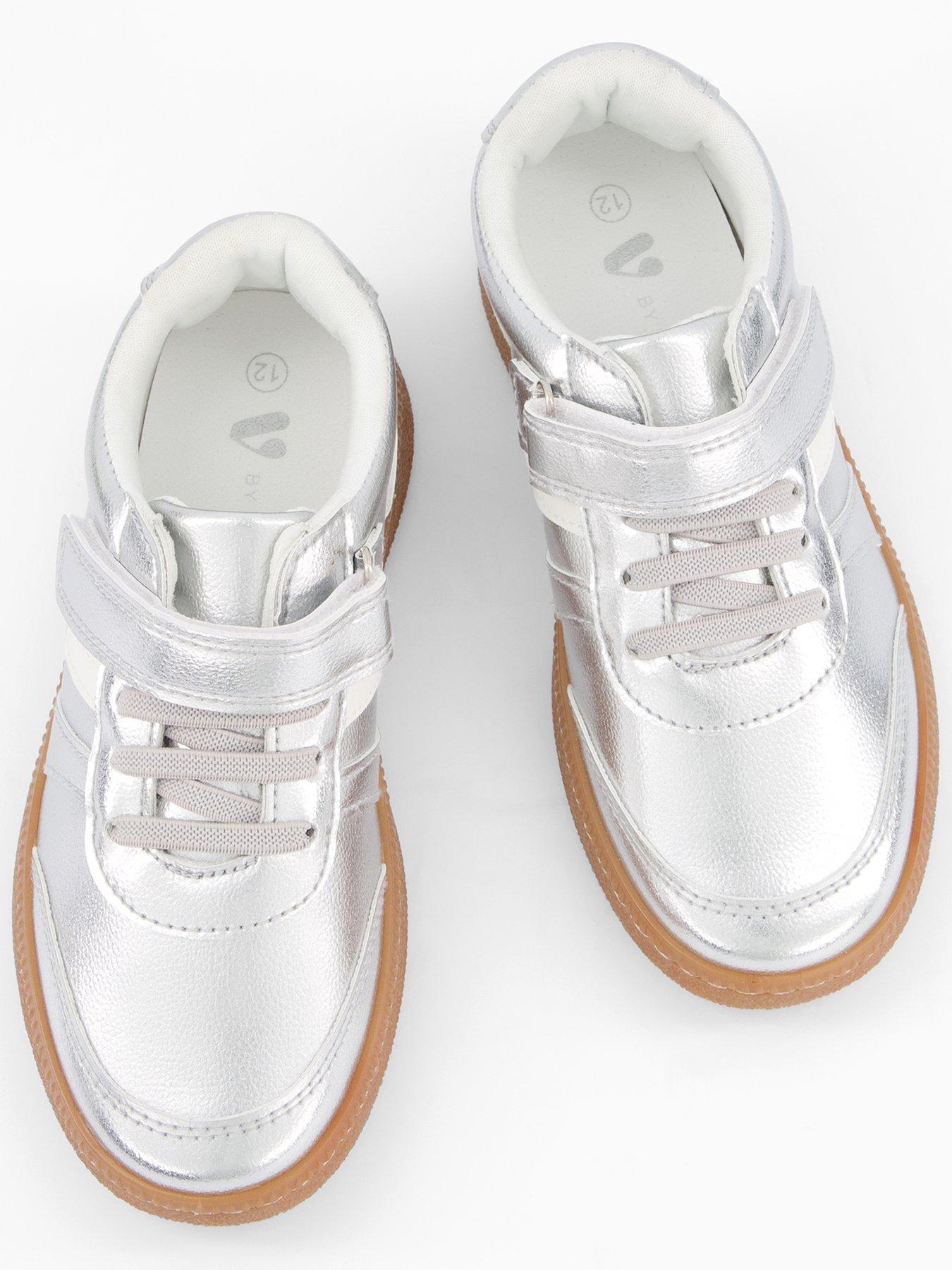 Image 3 of 7 of The Very Collection Girls Retro Trainer - Silver