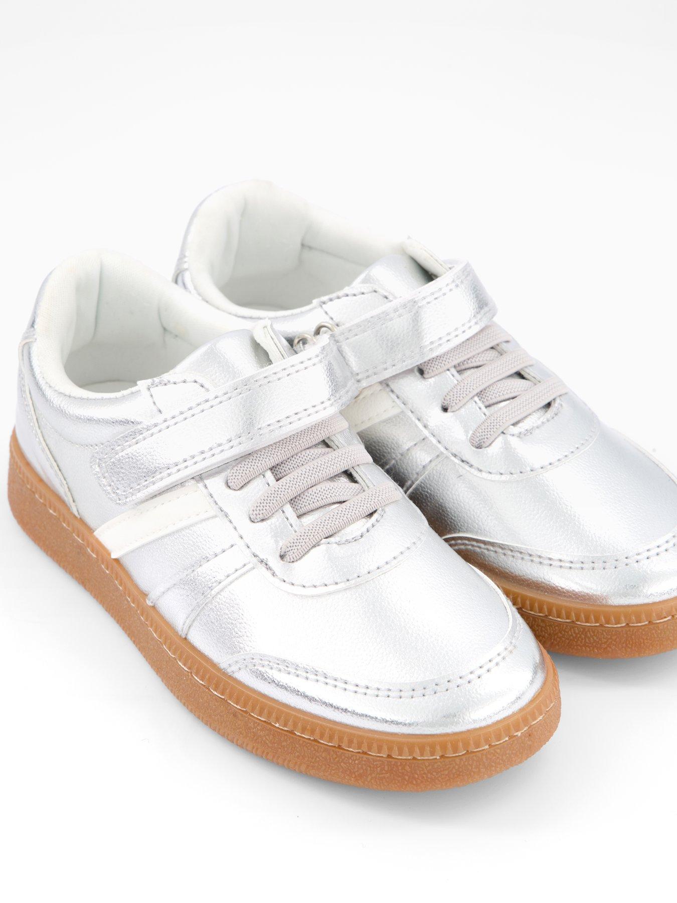 Image 5 of 7 of The Very Collection Girls Retro Trainer - Silver