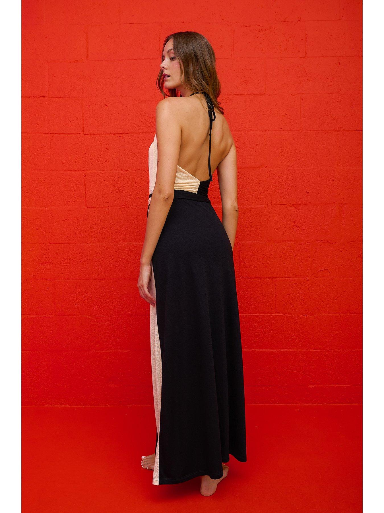 Image 2 of 4 of PITUSA Wrap Lightweight Beach Dress - Black