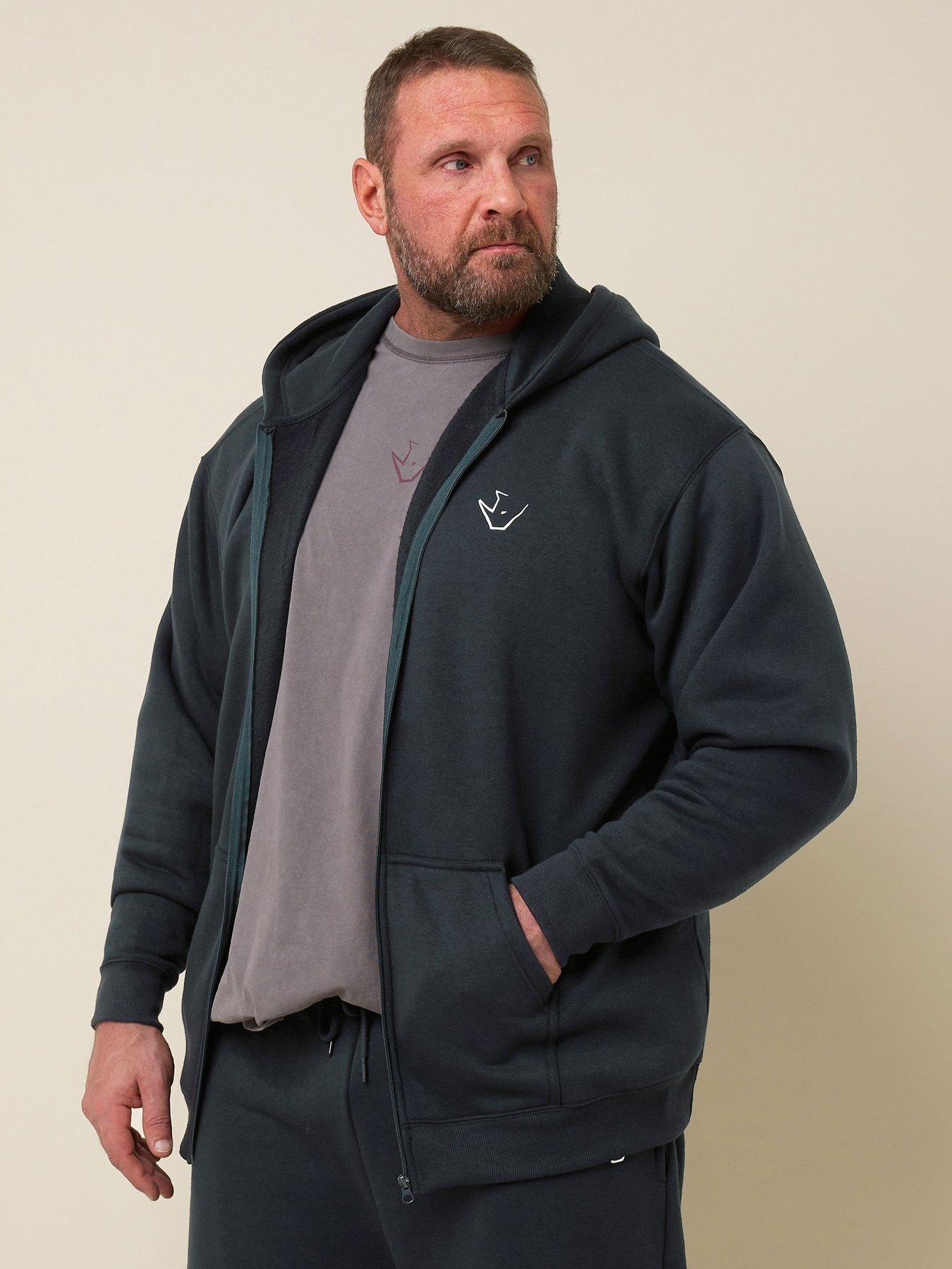 Image 4 of 4 of BadRhino Ironrhino Logo Zip Through Hoodie - Blue