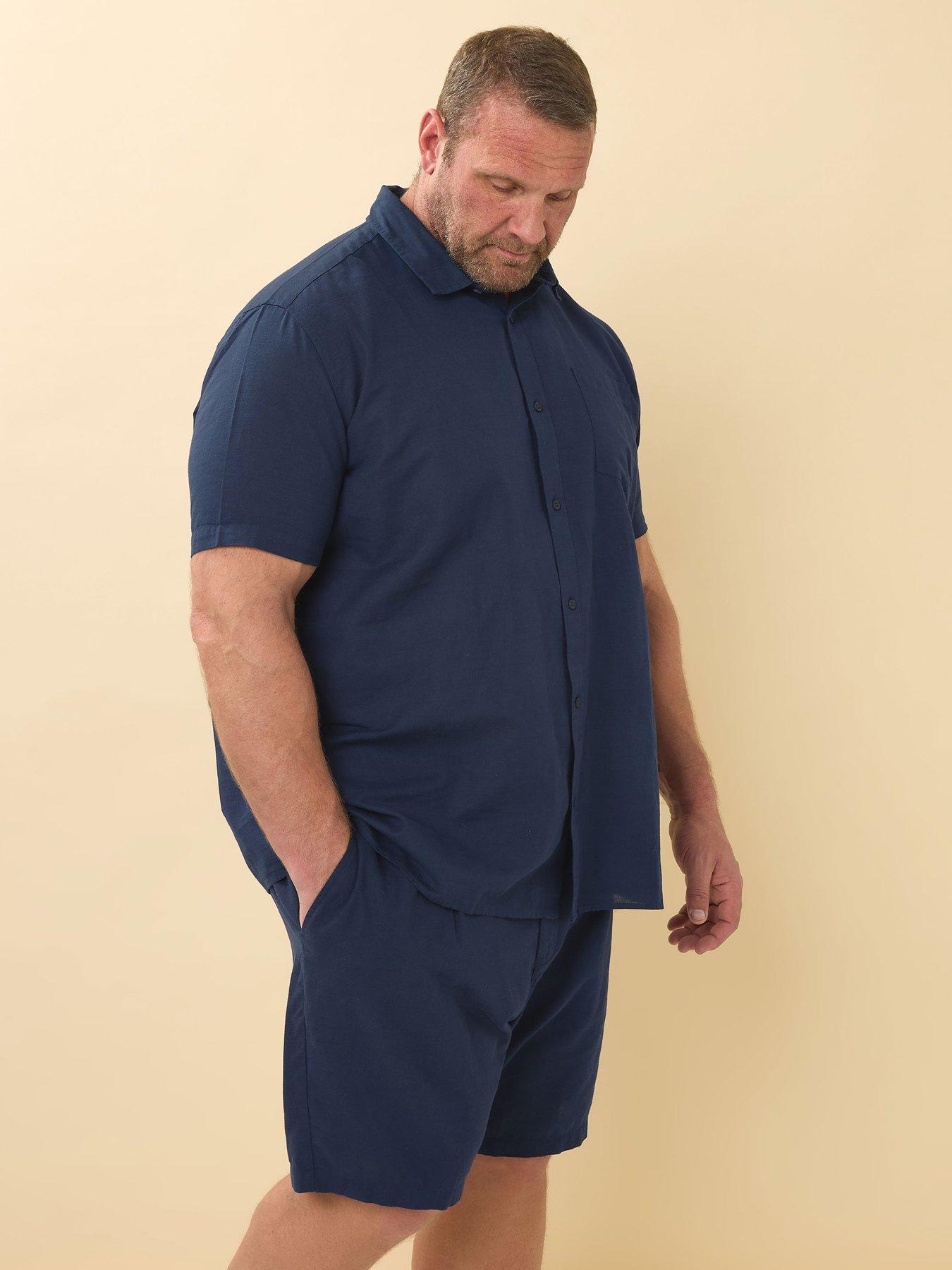 badrhino-linen-shorts-blueoutfit