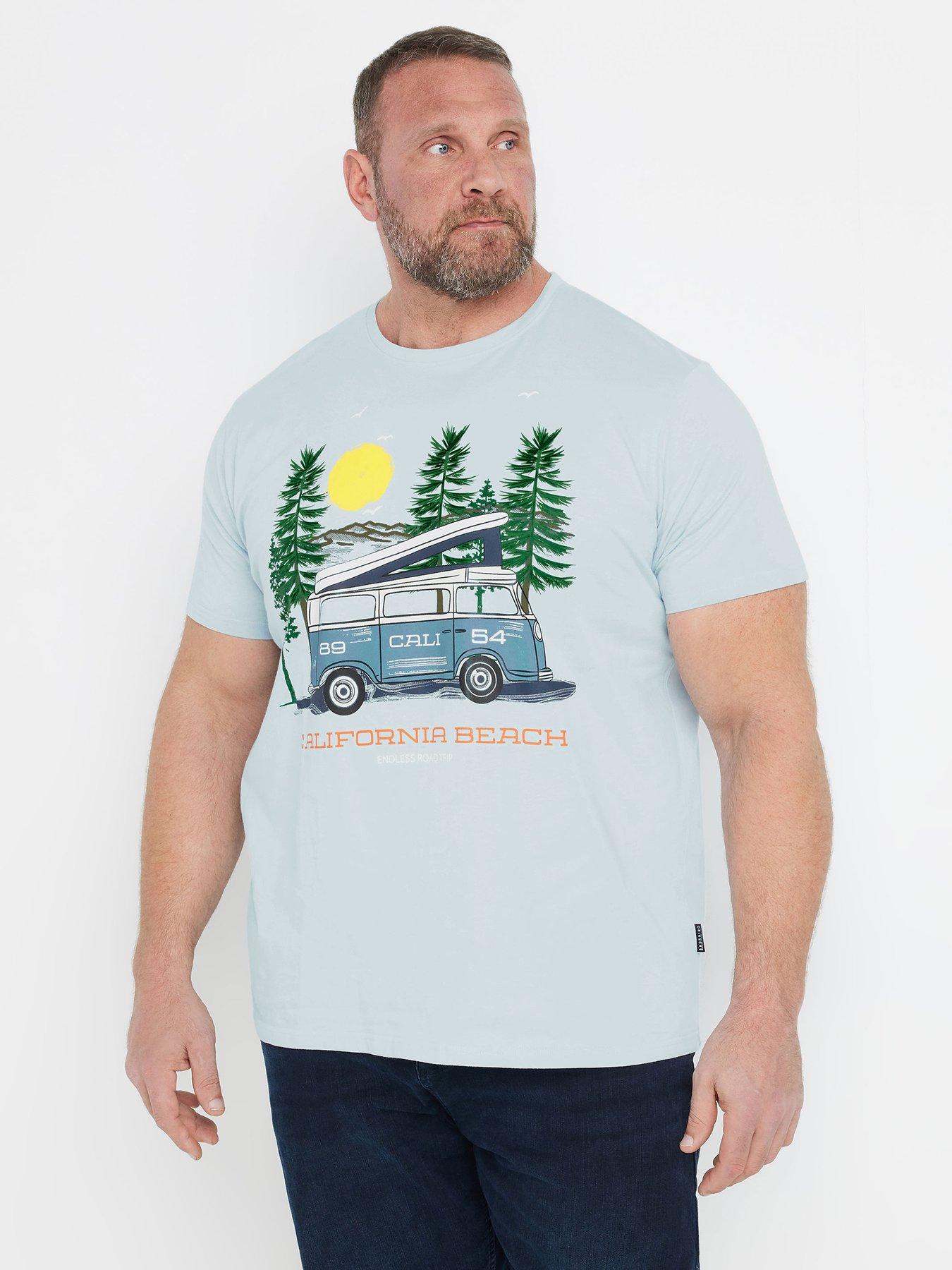 Image 4 of 4 of BadRhino Cali Beach Camper T-Shirt - Blue
