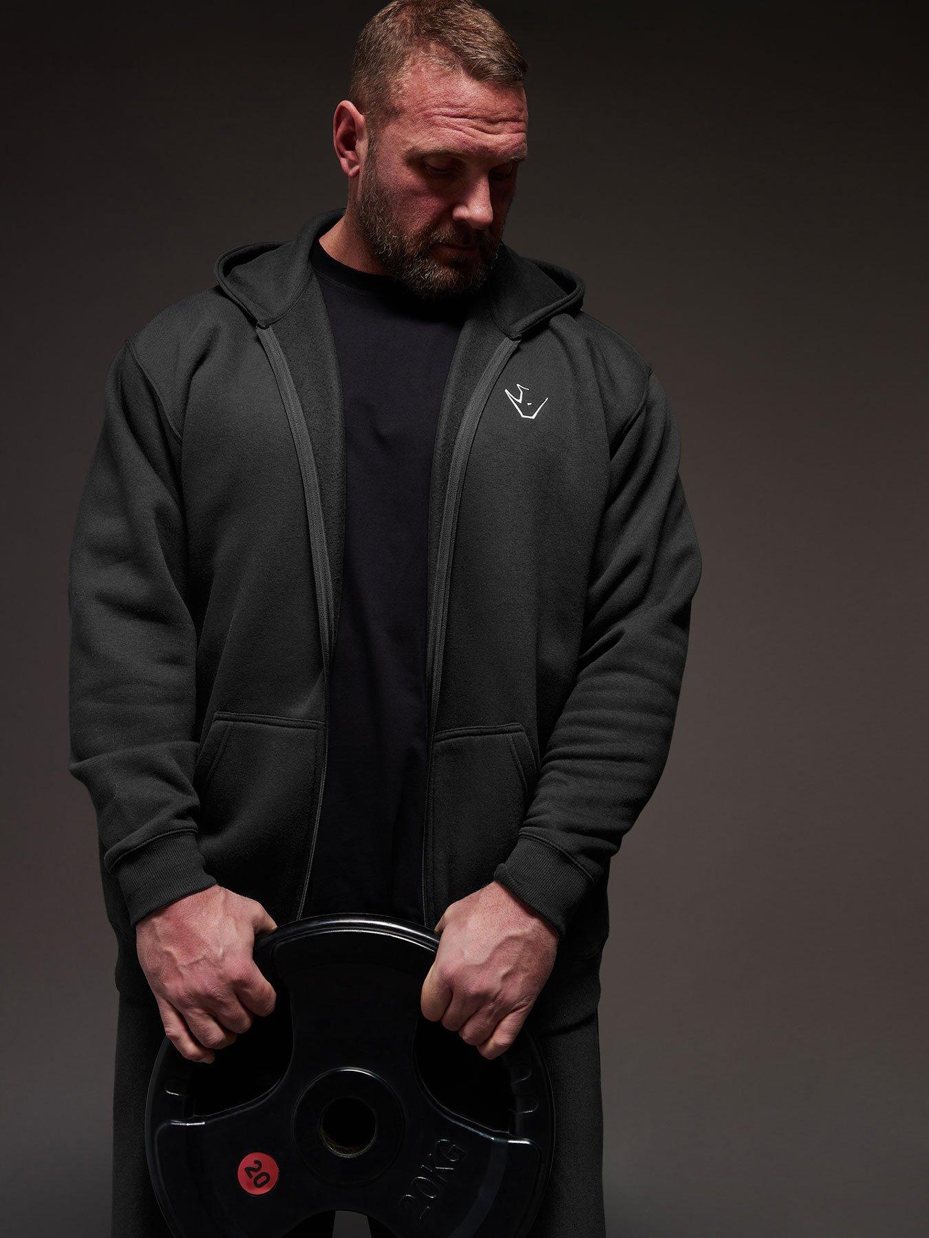 BadRhino Ironrhino Logo Zip Through Hoodie - Black