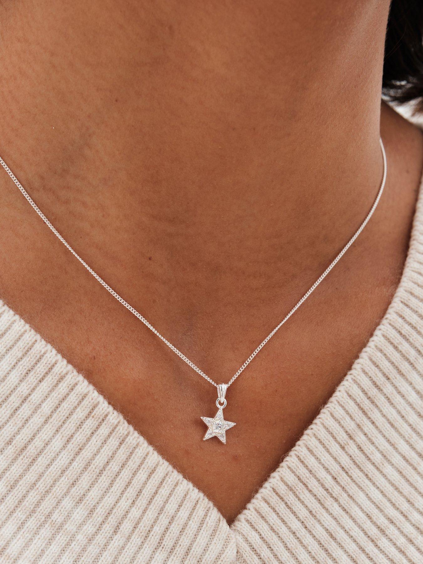 Image 3 of 4 of Simply Silver Simply Silver Silver Tone 925 Cubic Zirconia Celestial Set With Gift Boxed