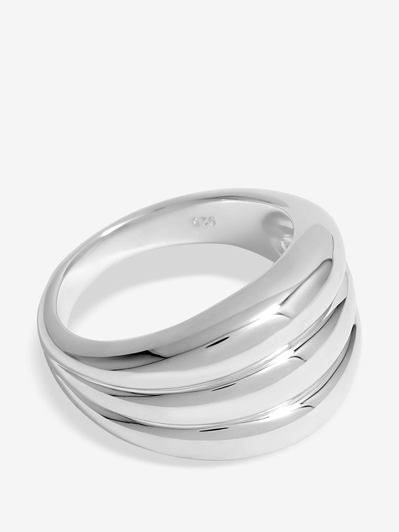 undefined Simply Silver Sterling Silver 925 Chunky Polished Ring