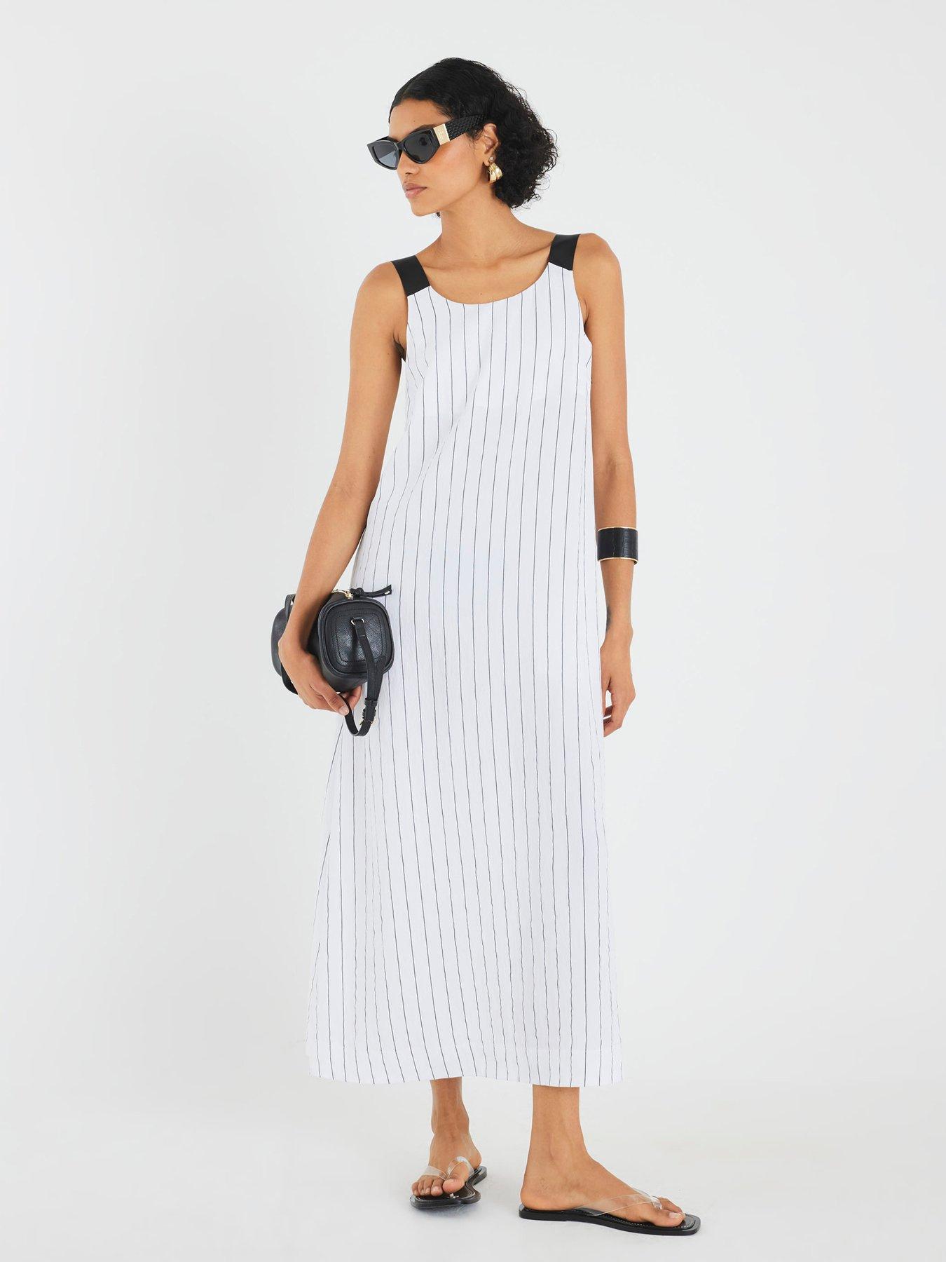 Image 1 of 4 of River Island Oversized Dress - White
