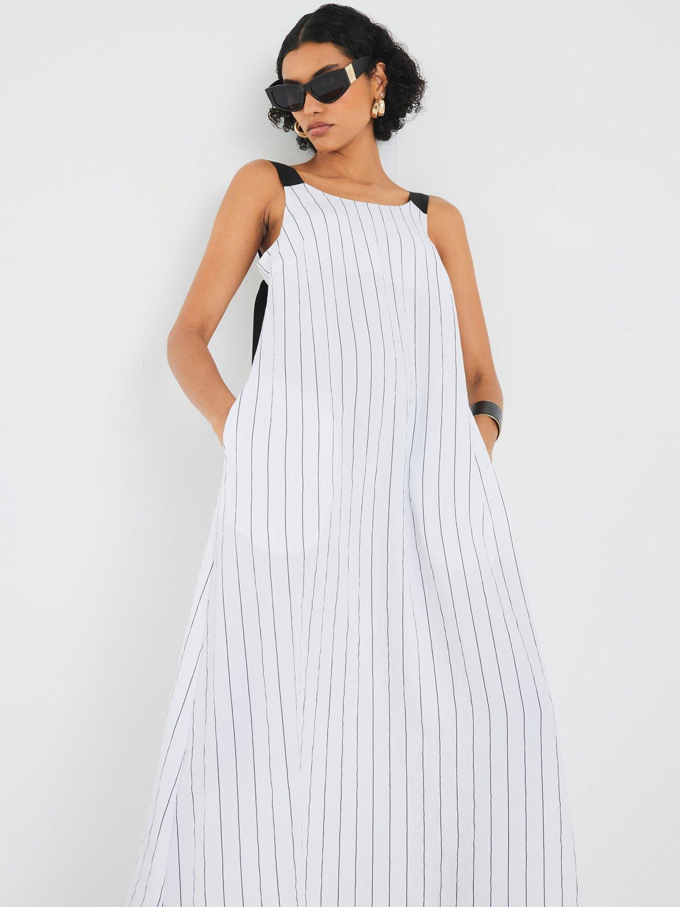 Image 2 of 4 of River Island Oversized Dress - White