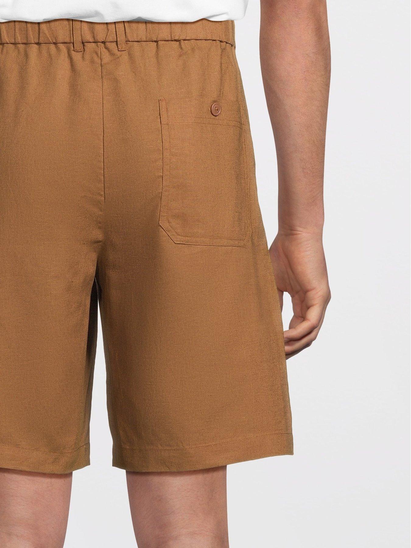 mango-cabrera-smart-casual-bermuda-shorts-brownoutfit