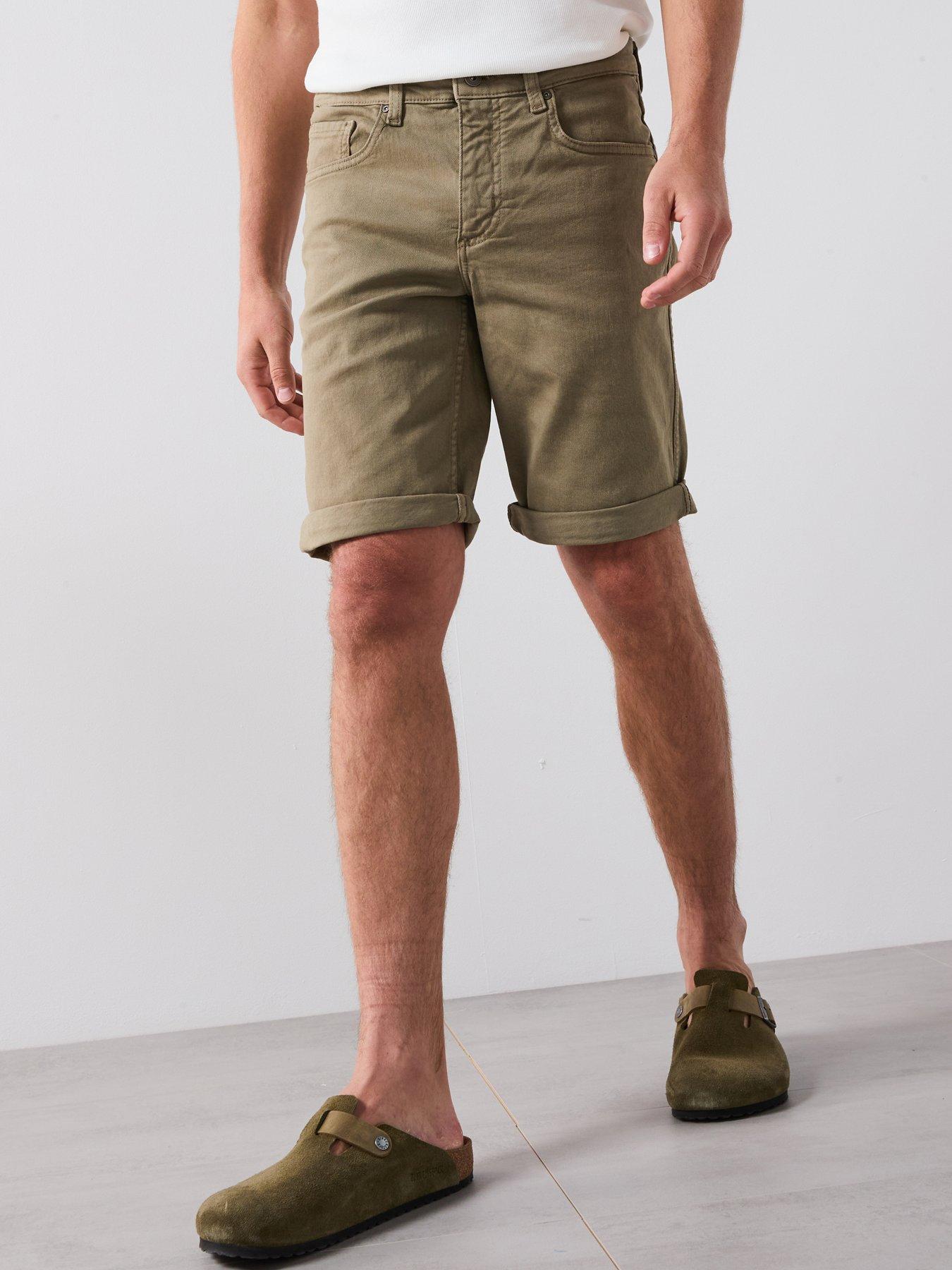 Mango Nepto Smart Casual Slim Fit Bermuda Shorts - Beige