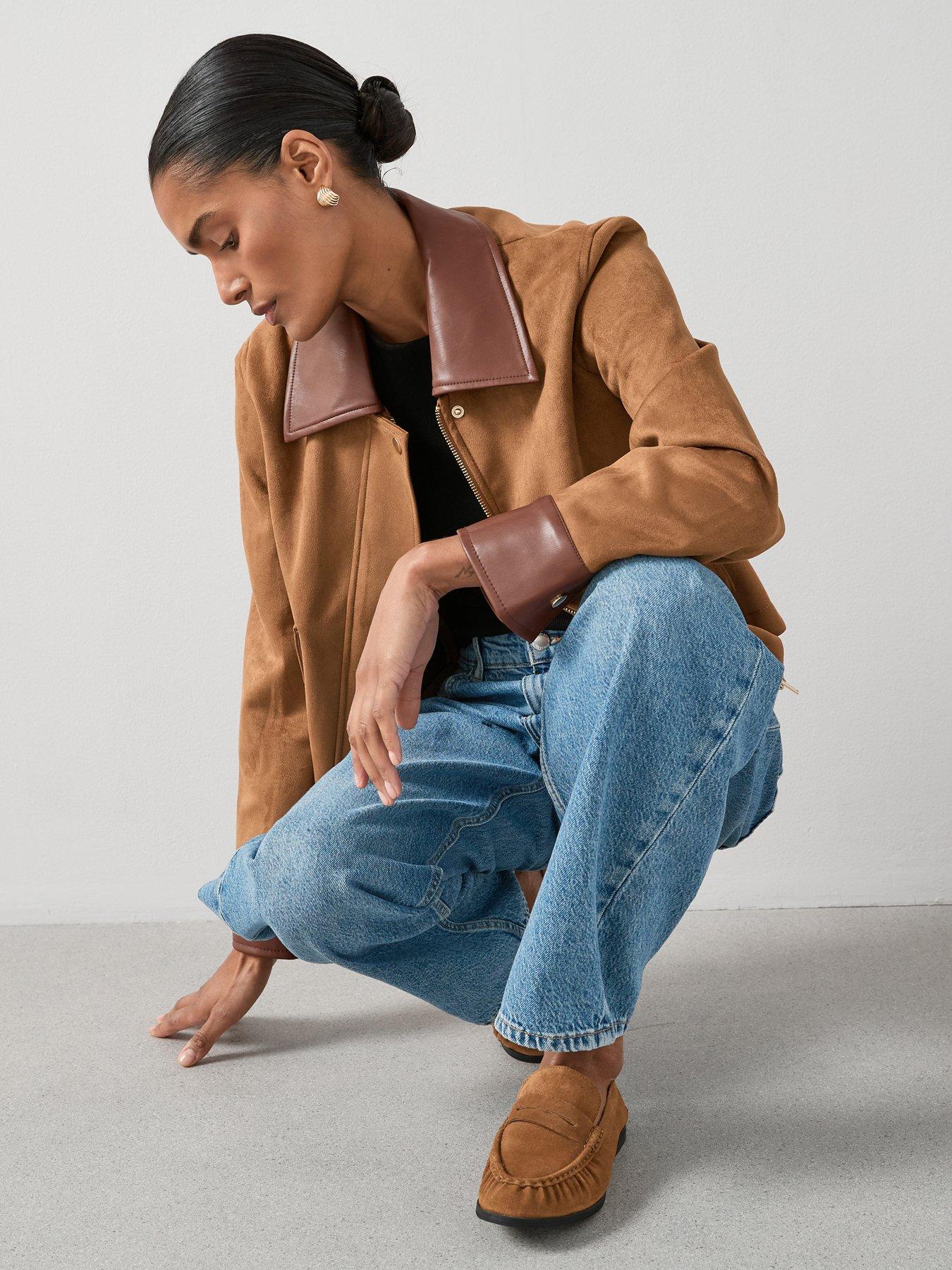 the-very-collection-faux-suede-barn-jacket-browndetail