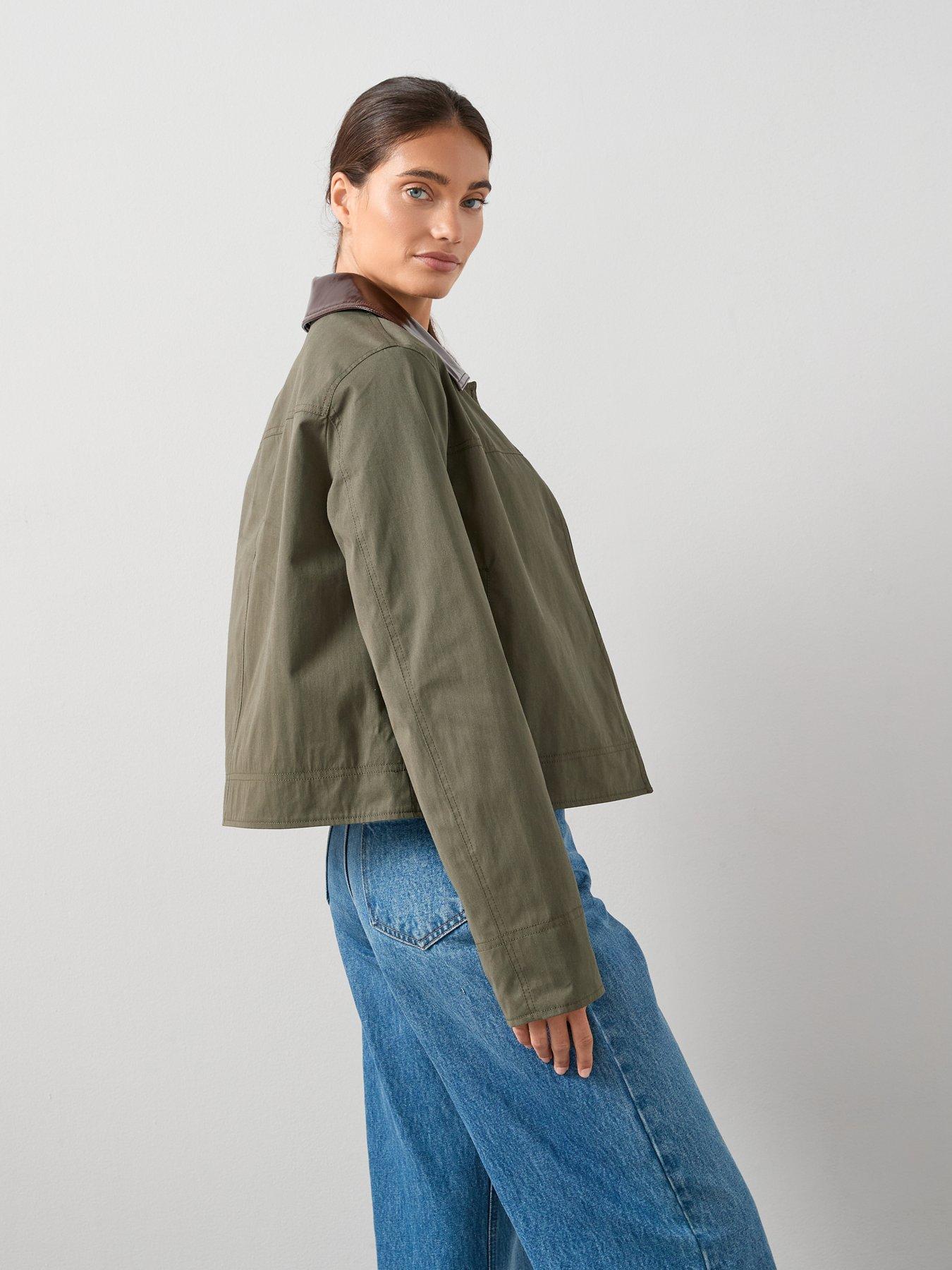 the-very-collection-contrast-collar-and-cuff-barn-jacketnbsp--khakistillFront