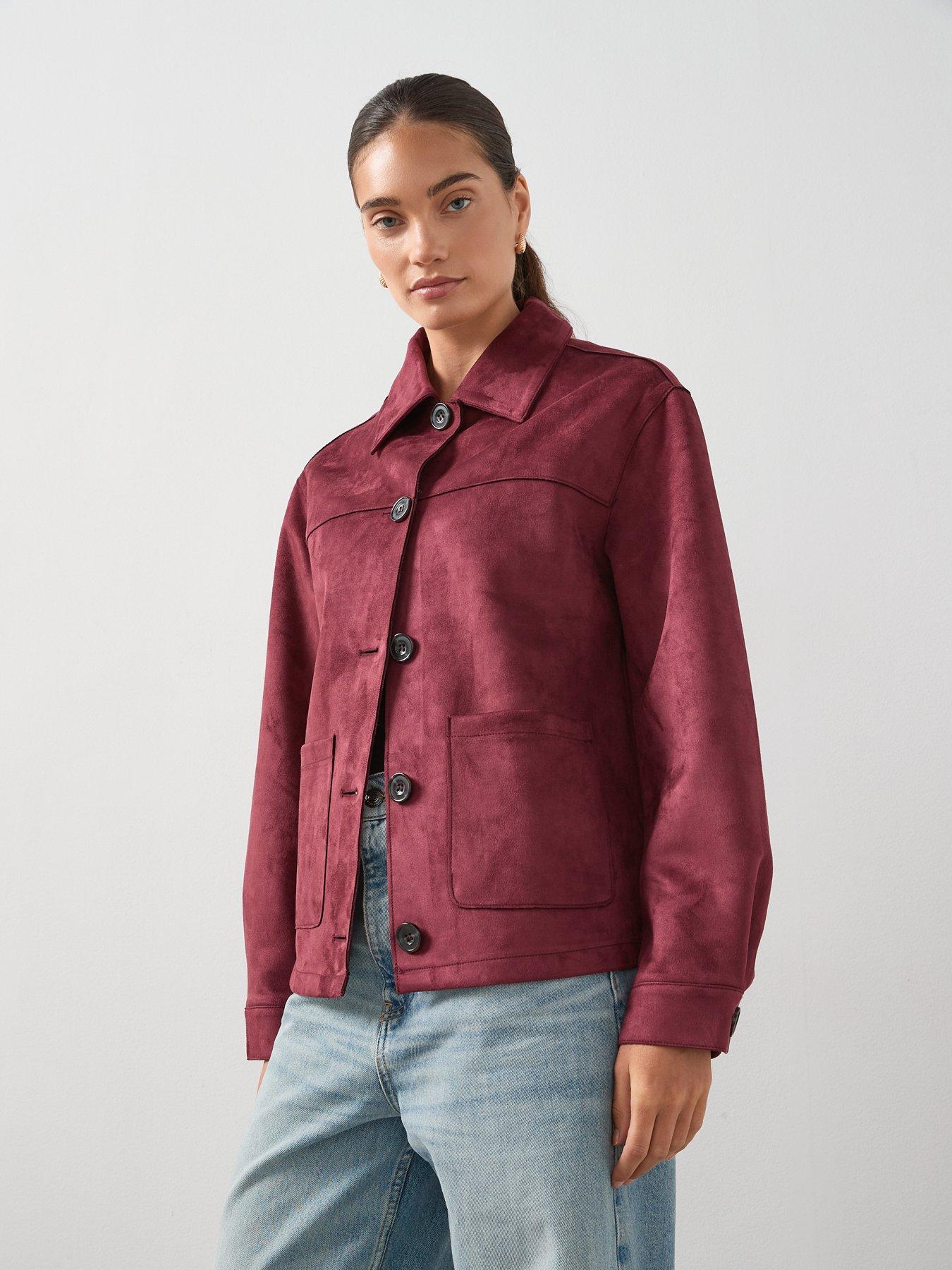 the-very-collection-faux-suede-button-front-jacket-burgundy