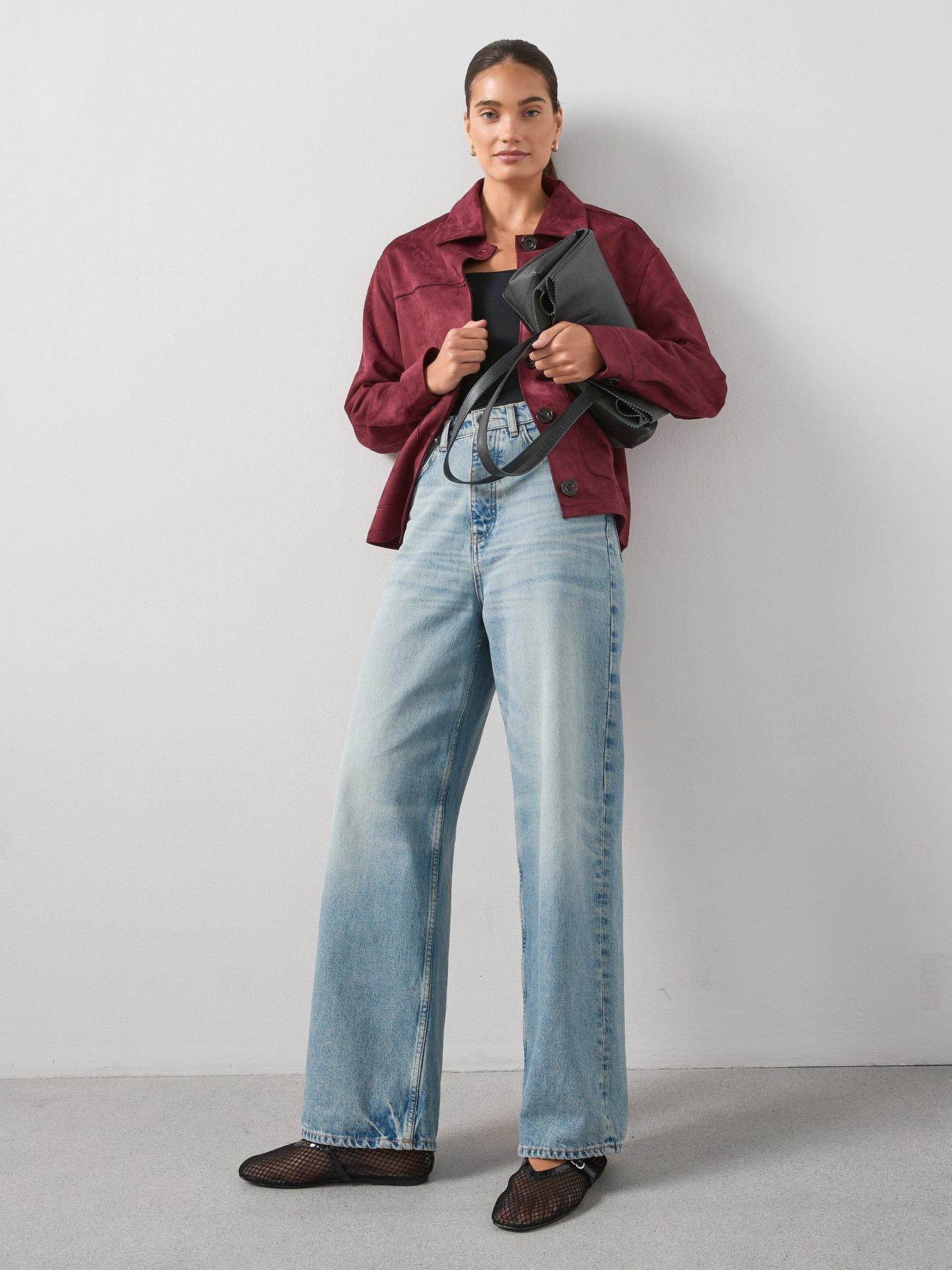 the-very-collection-faux-suede-button-front-jacket-burgundyback