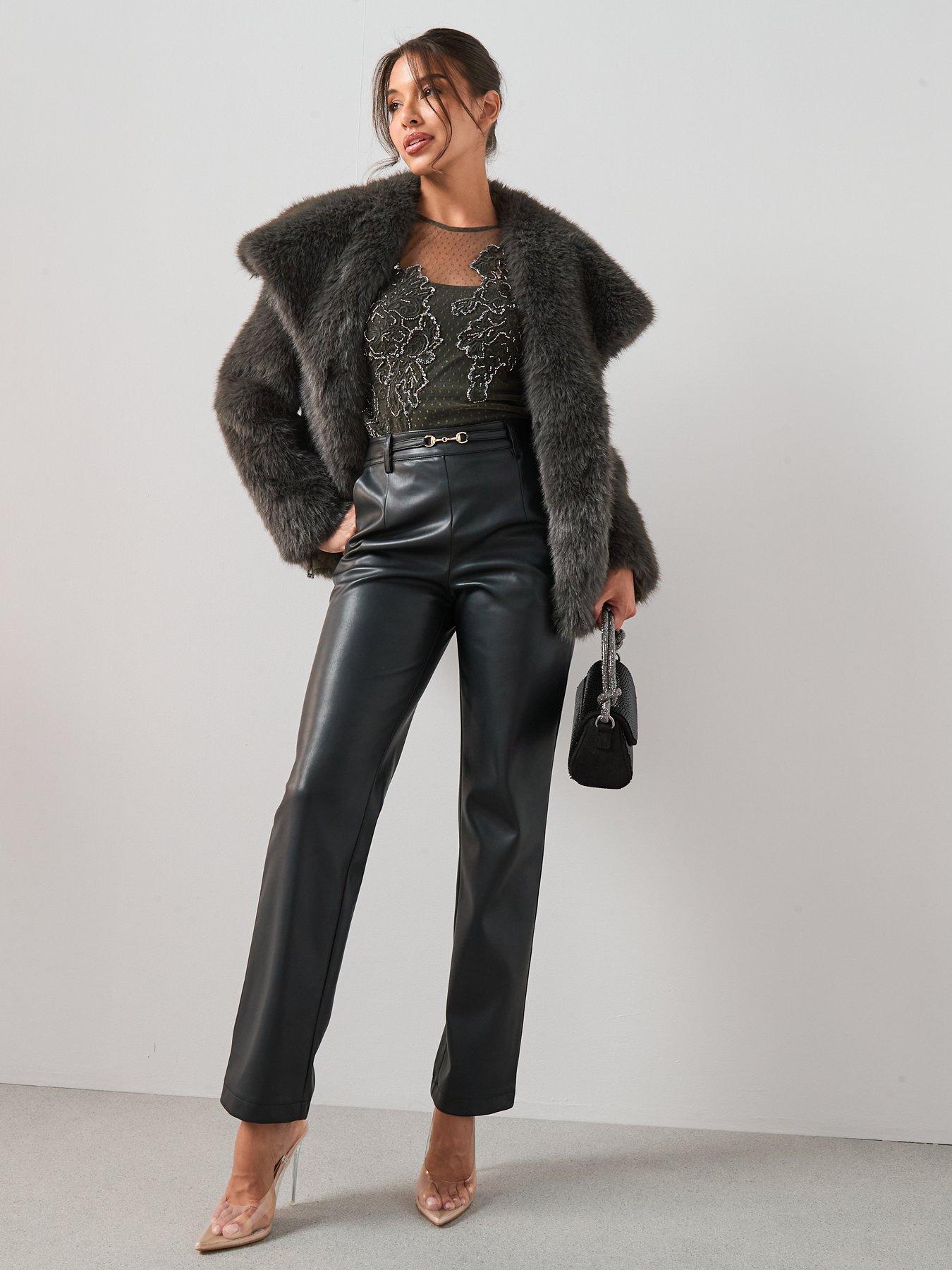 the-very-collection-shawl-collar-faux-fur-coat-greystillFront