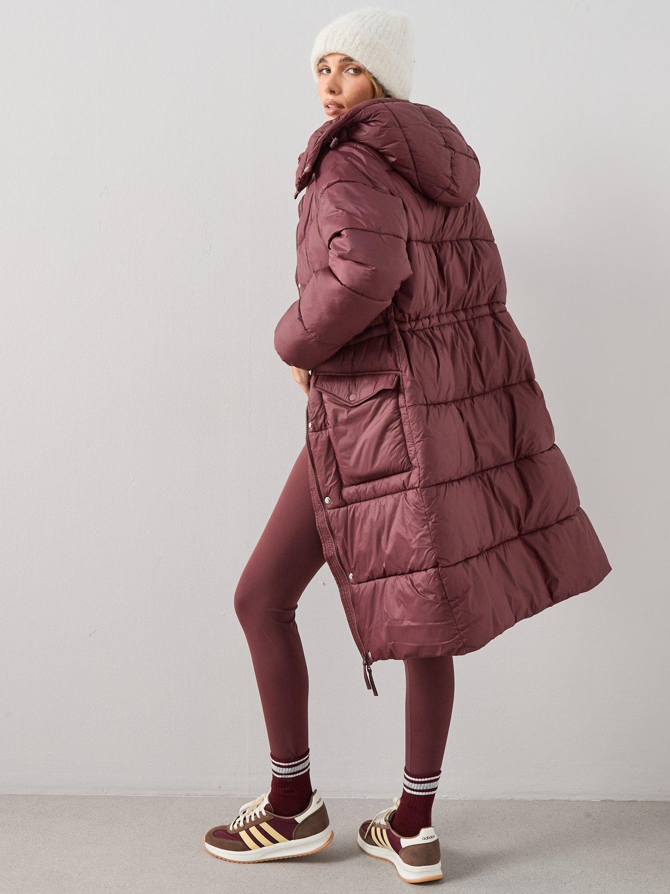 the-very-collection-longline-hooded-padded-coat-burgundy-redstillFront
