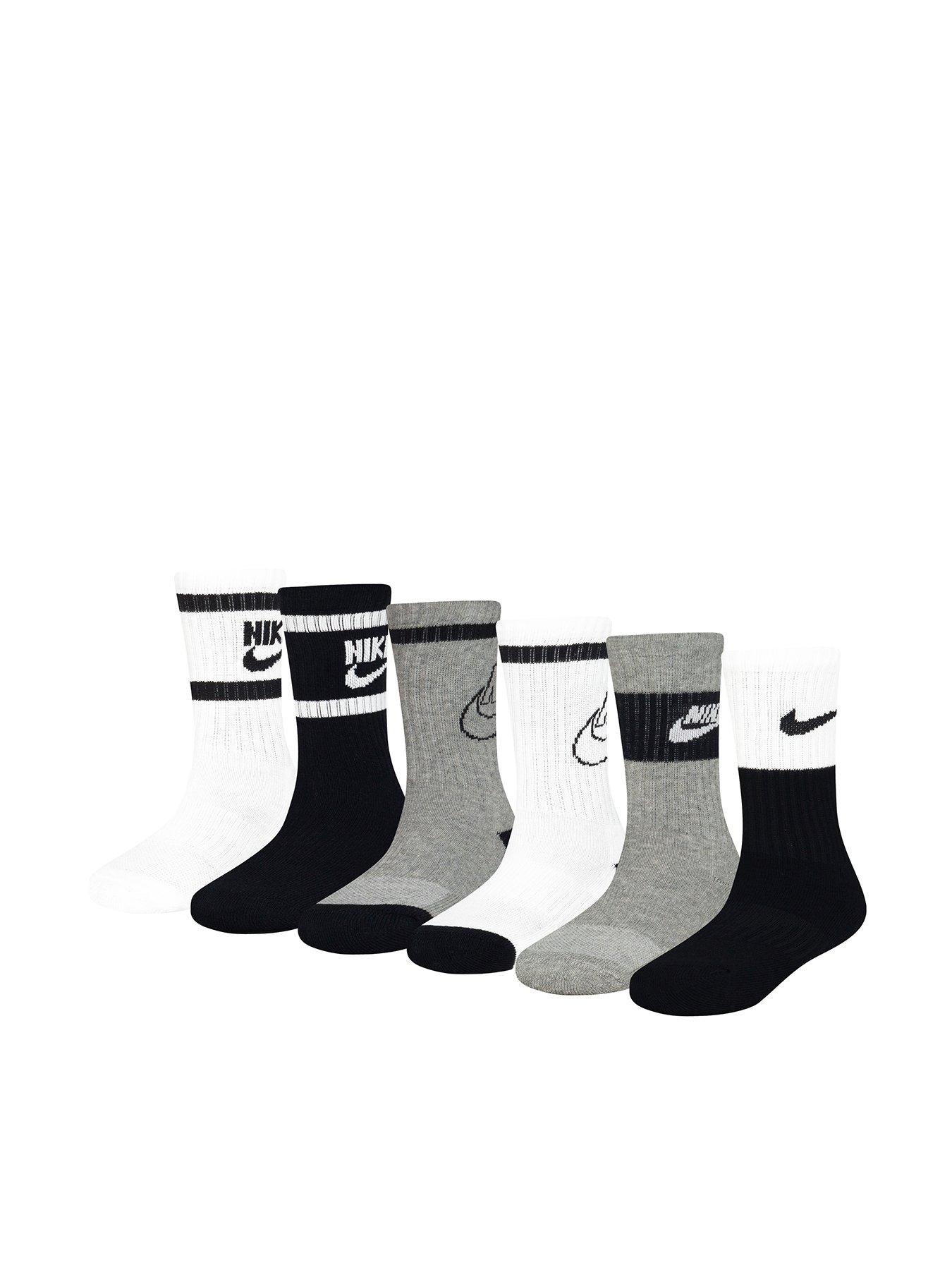 Image 1 of 4 of Nike Kids Unisex Retro Crew Socks 6 Pack - Multi
