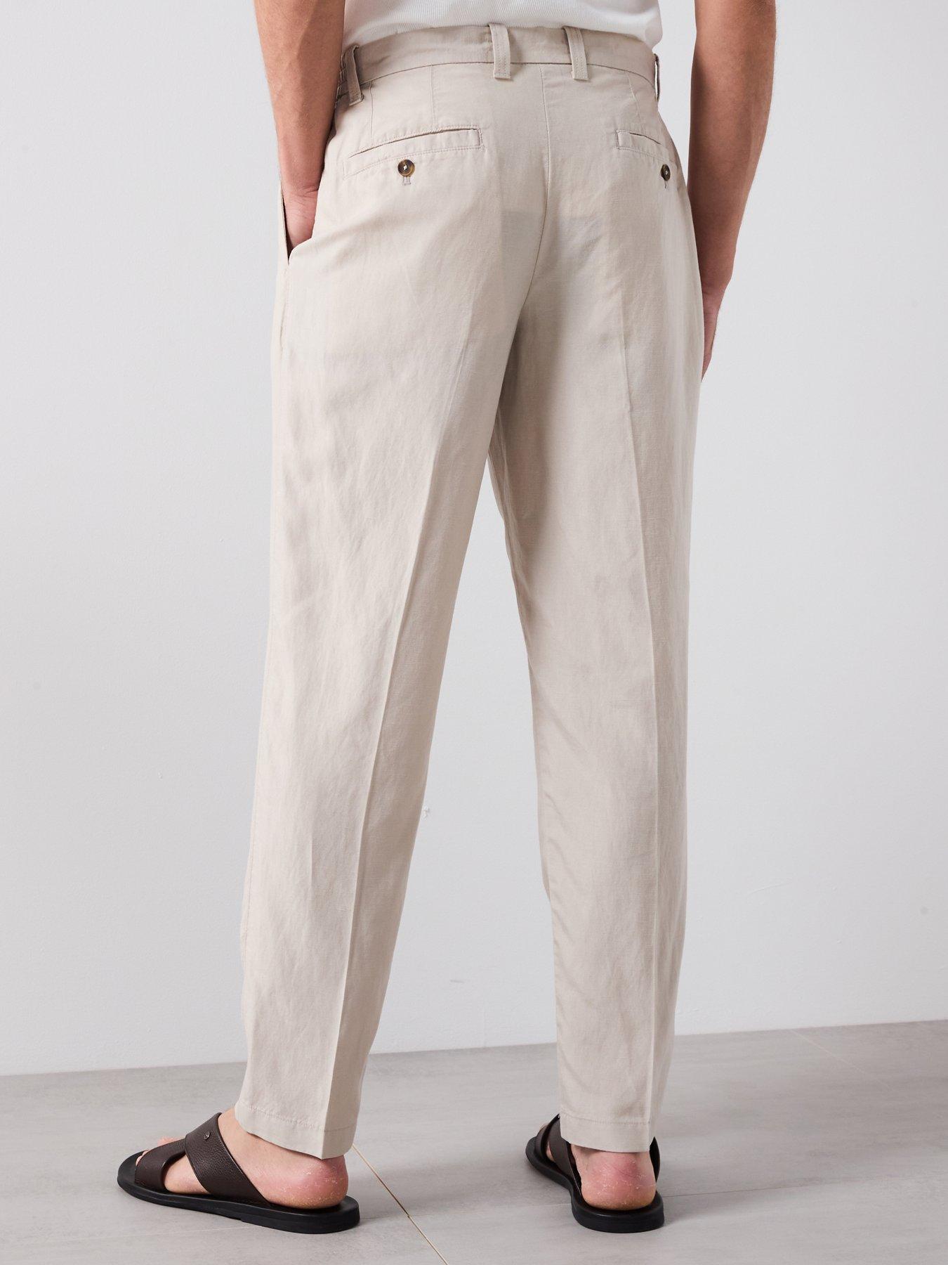 Image 2 of 5 of Mango Delave Smart&nbsp;Trousers - Beige