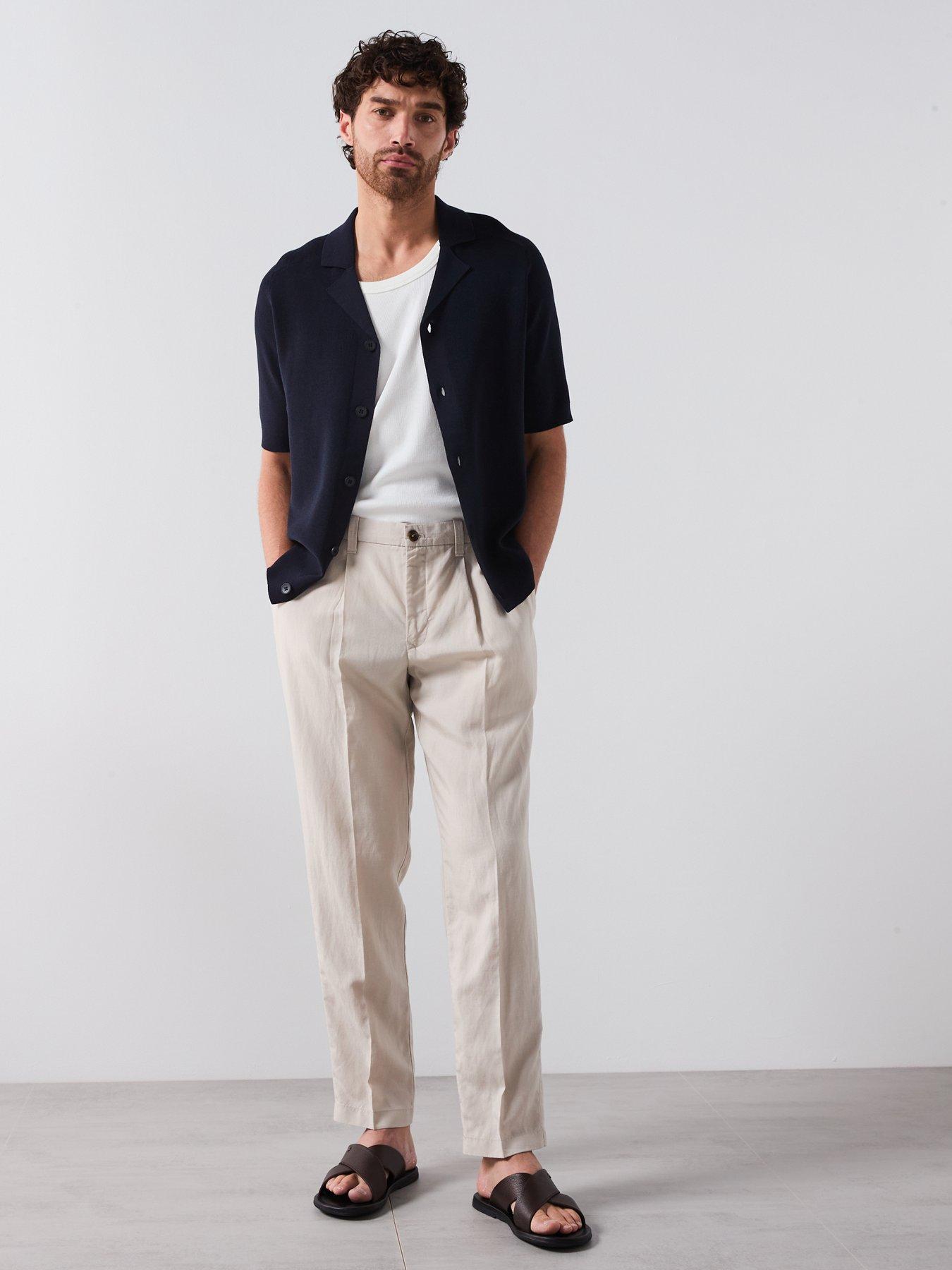 Image 3 of 5 of Mango Delave Smart&nbsp;Trousers - Beige