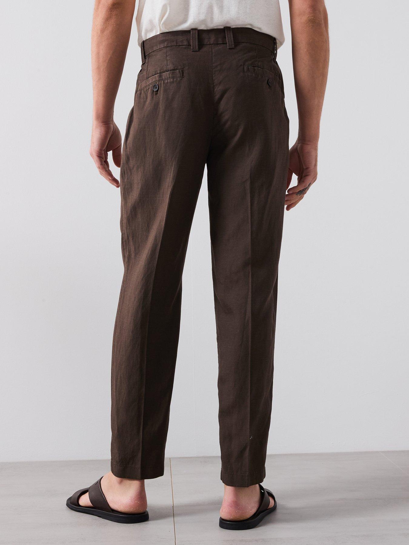 mango-delave-smart-trousers-brownstillFront